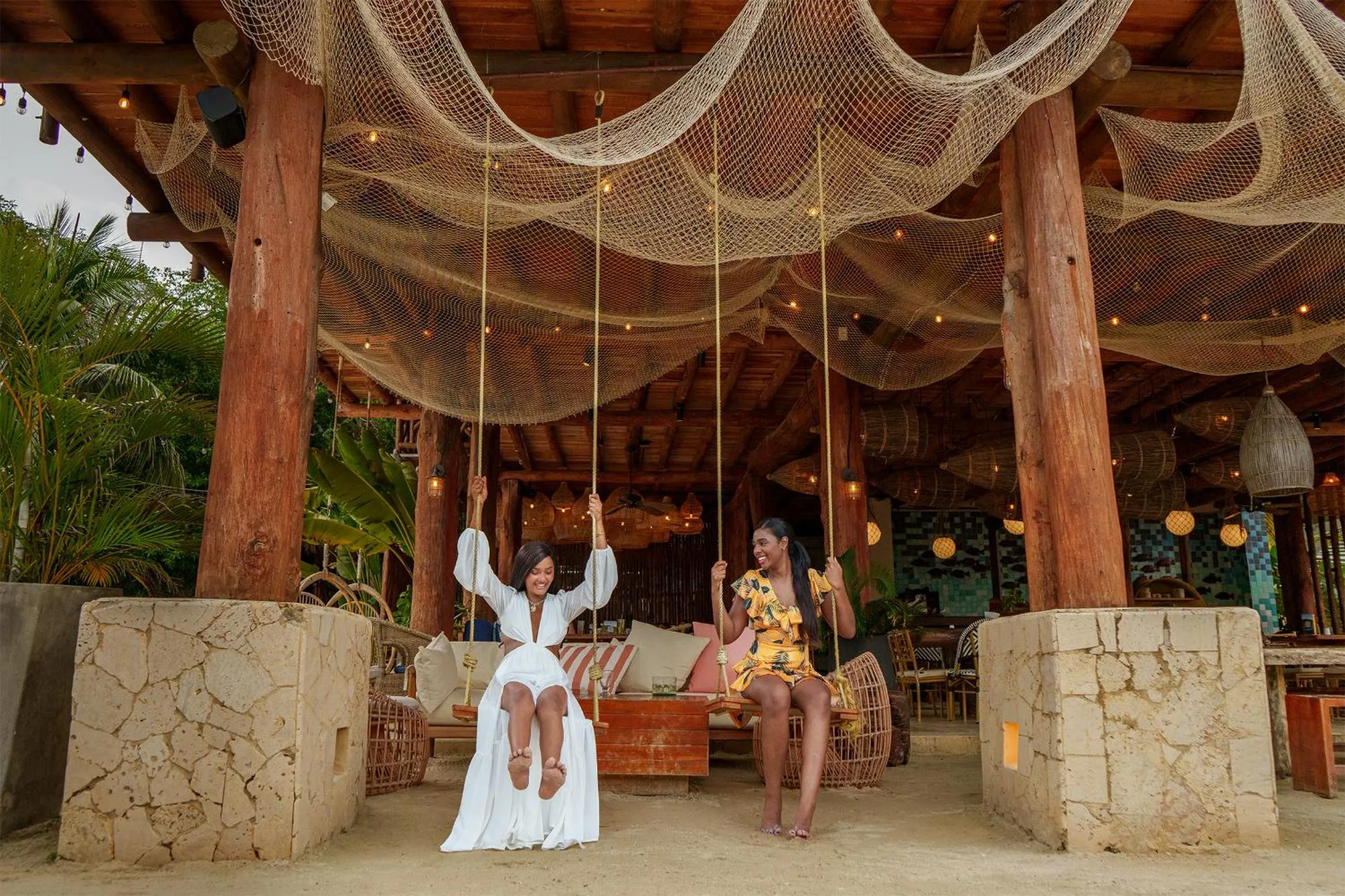 group of guests in Aura Hotel Barú
