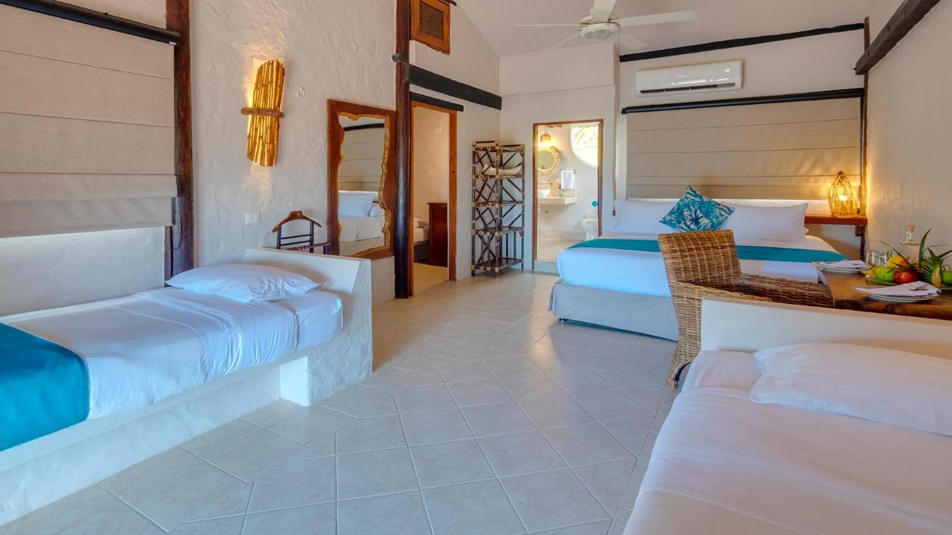 Bed in Aura Hotel Barú