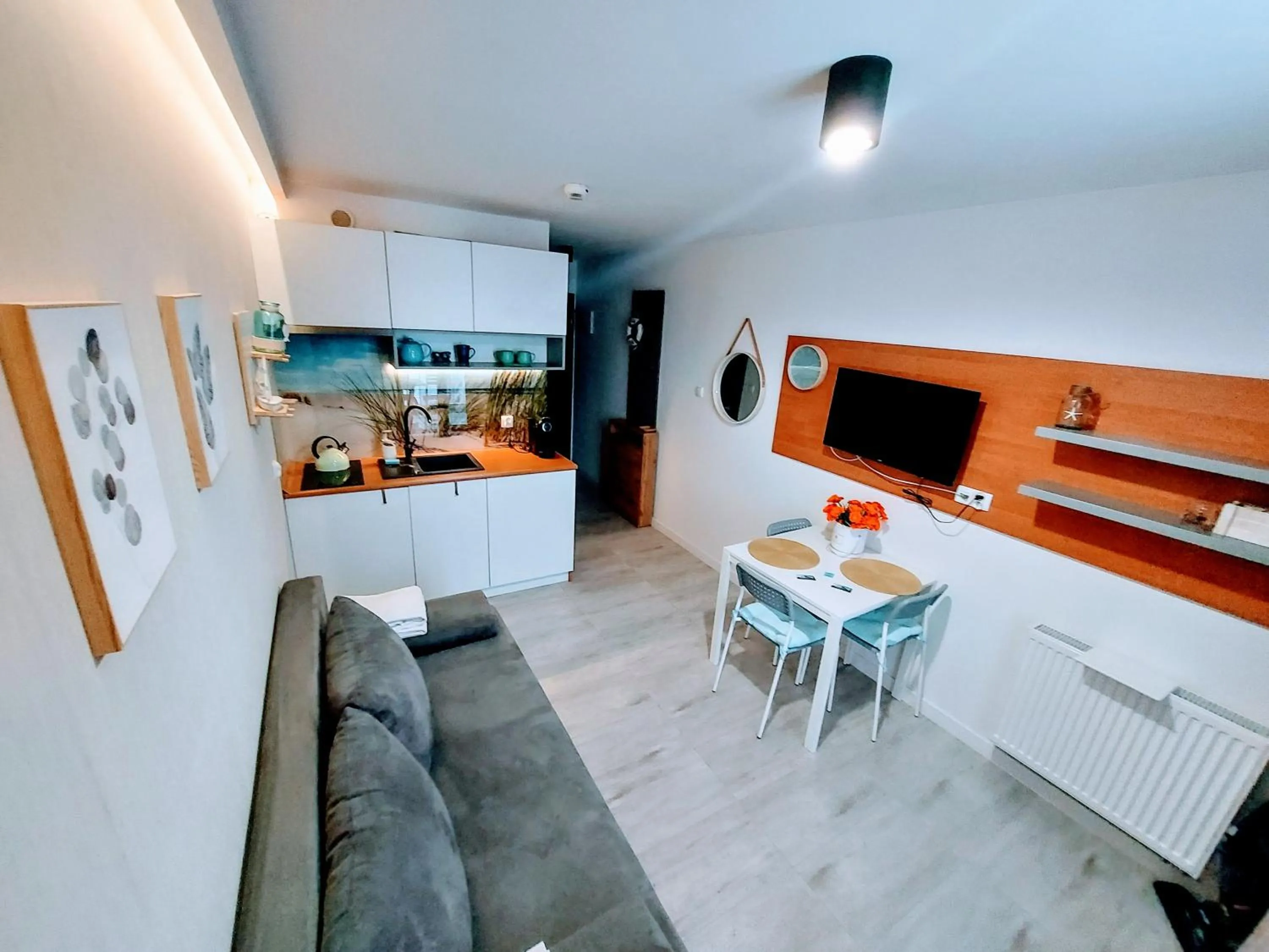 Kitchen or kitchenette in Sea Power Residence Jastrzębia Góra