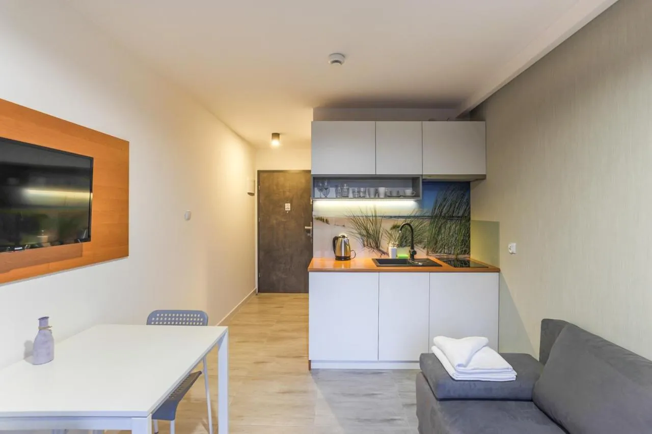 Kitchen or kitchenette in Sea Power Residence Jastrzębia Góra