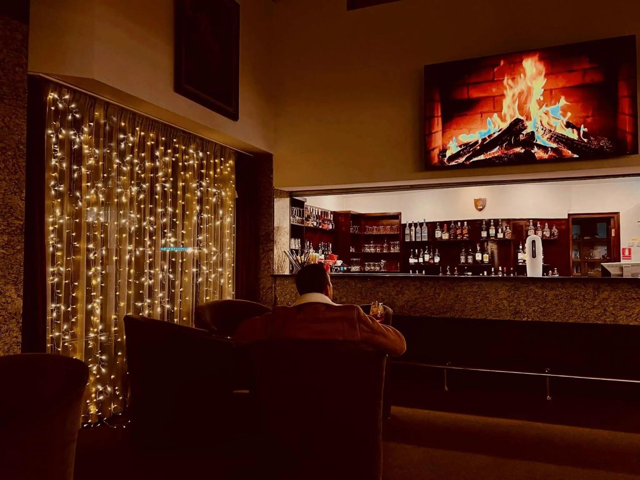 Lounge or bar in Hotel Piatra Mare