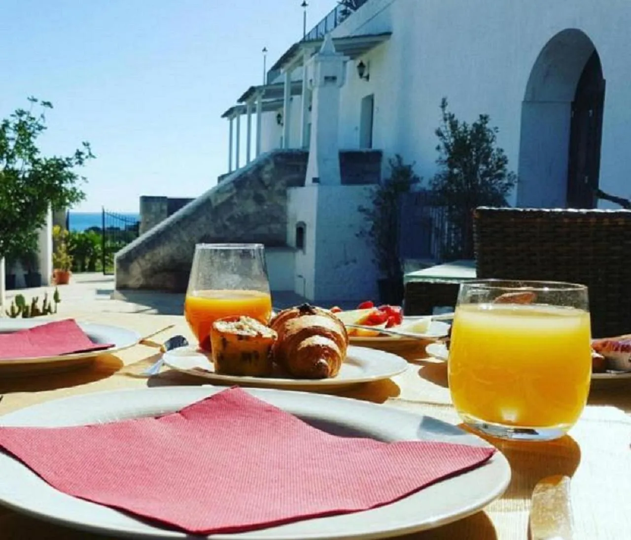 Breakfast in Hotel Masseria Fortificata Donnaloia