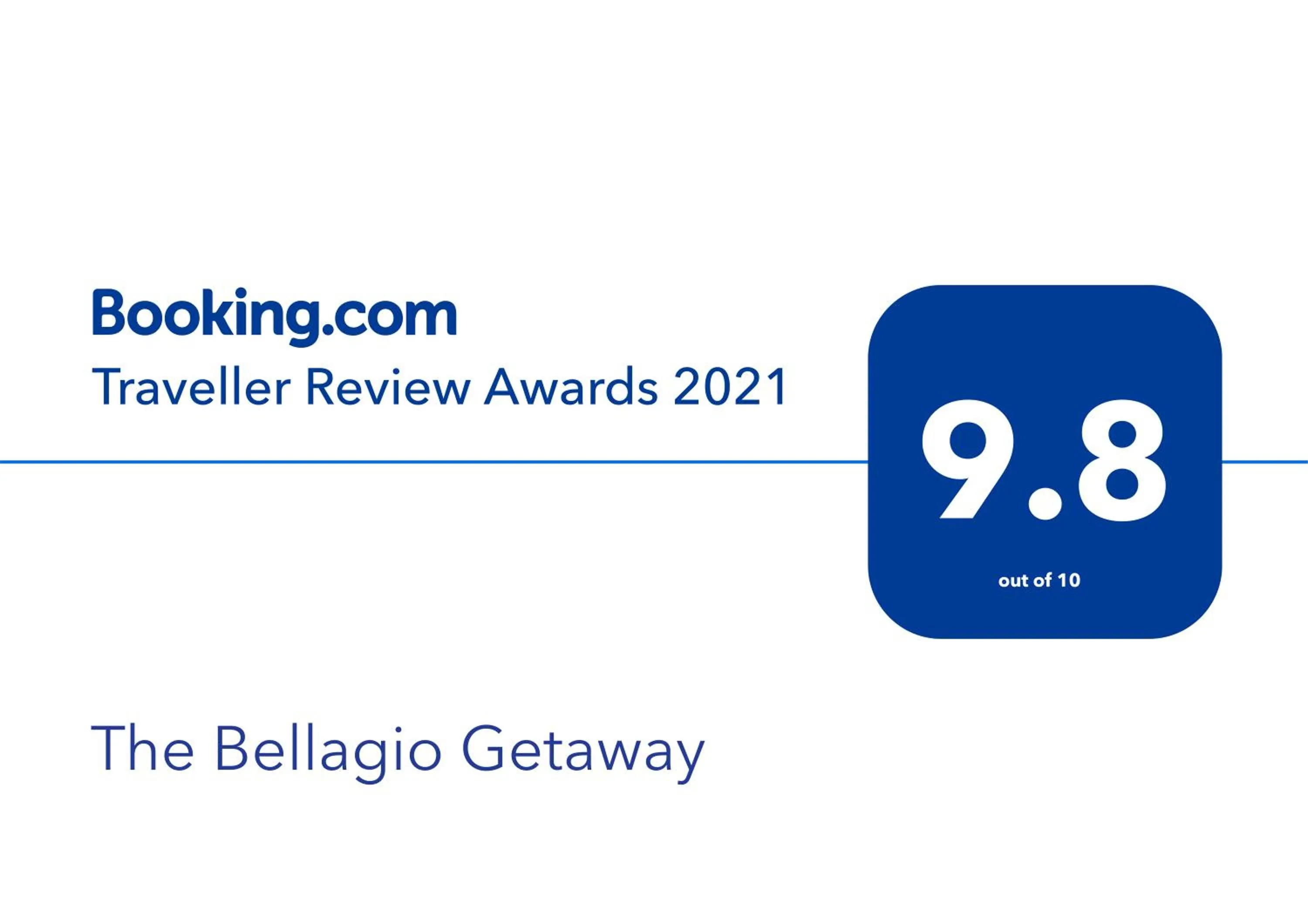 Certificate/Award in The Bellagio Getaway