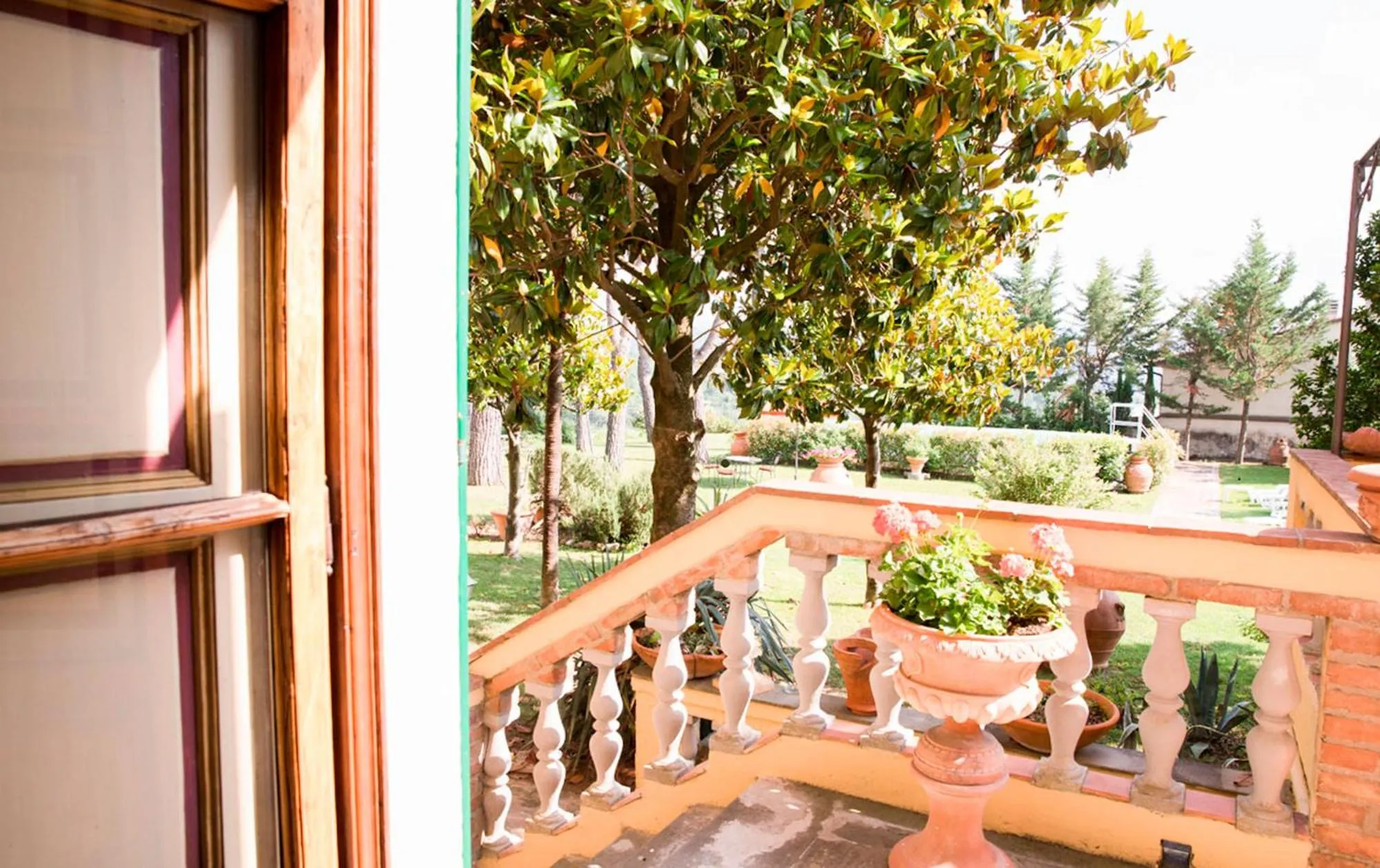 Garden view in Villa Il Fedino