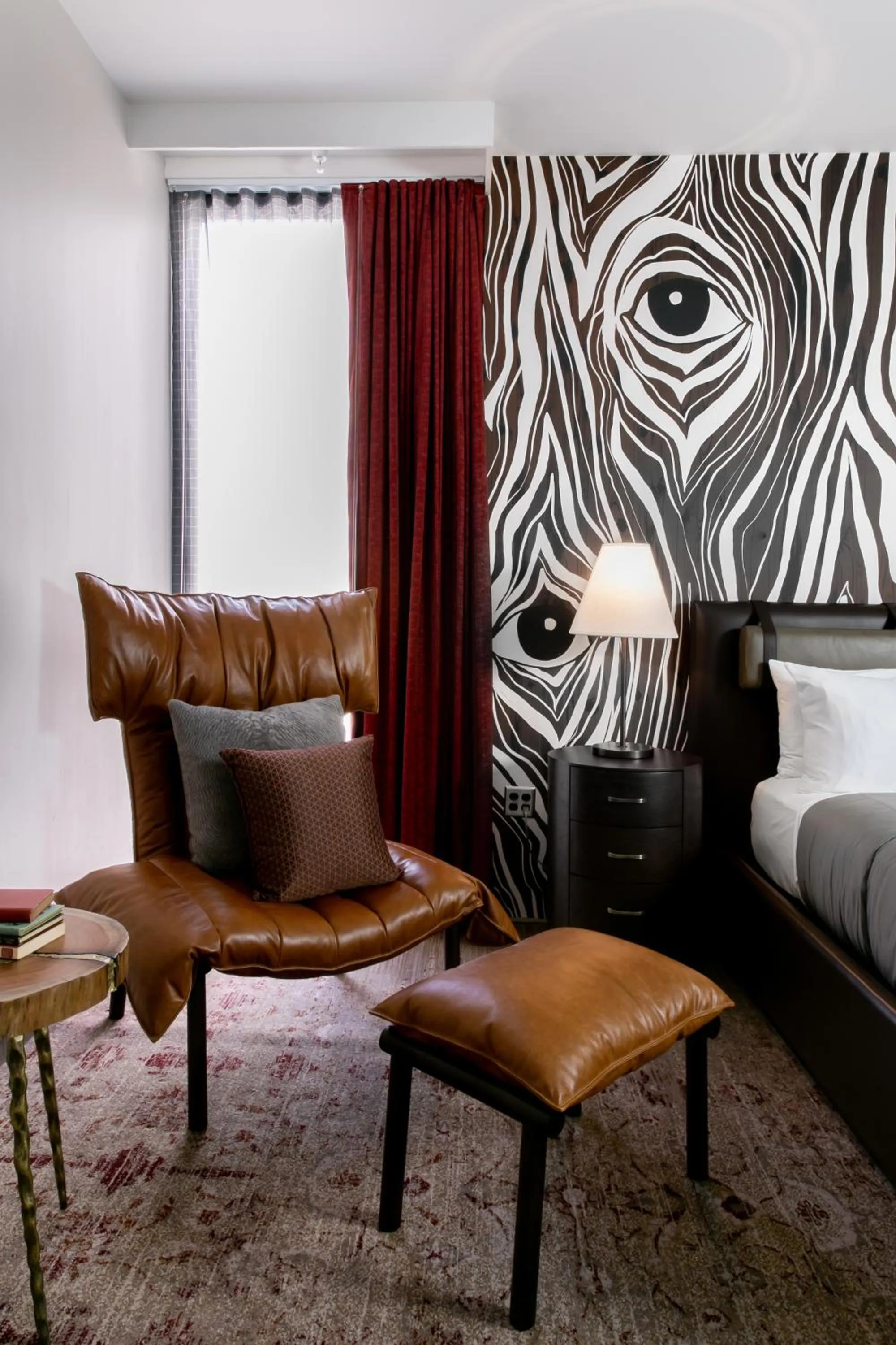 Decorative detail, Bed in Bobby Hotel