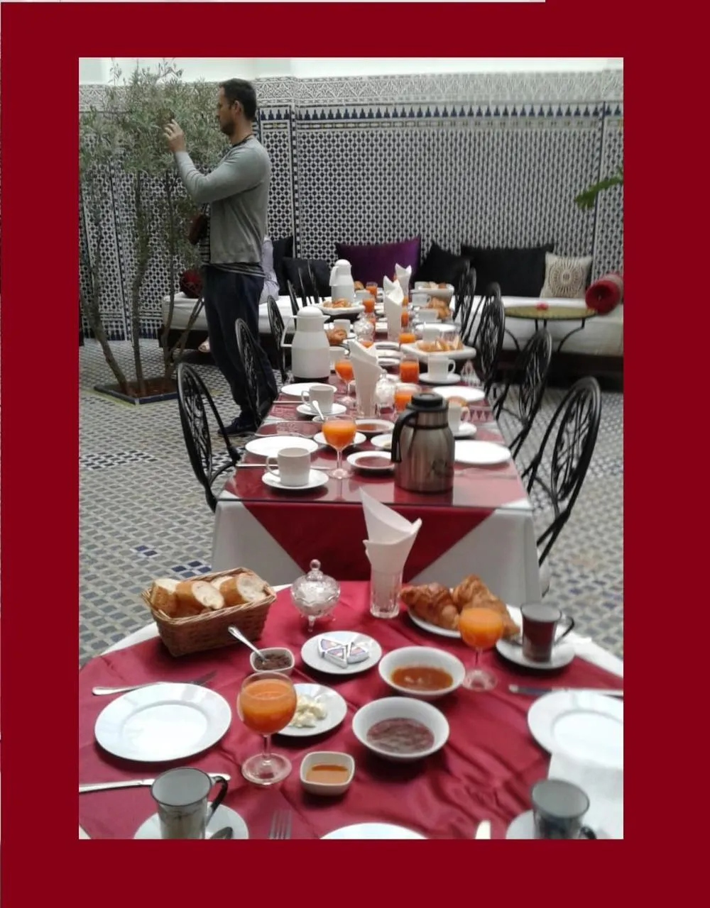 Food and drinks in Riad Sheryne Fes