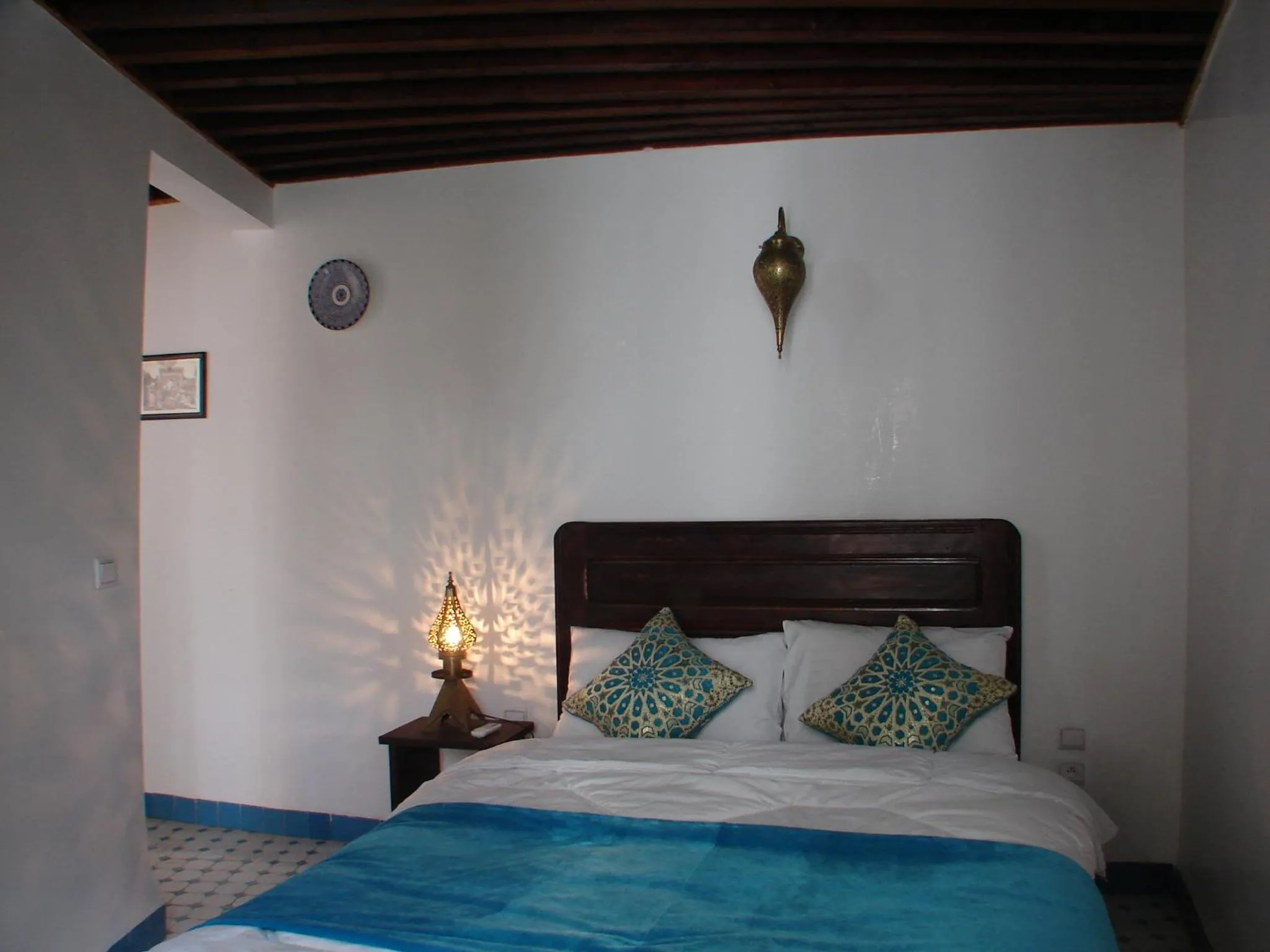 Bed in Riad Sheryne Fes