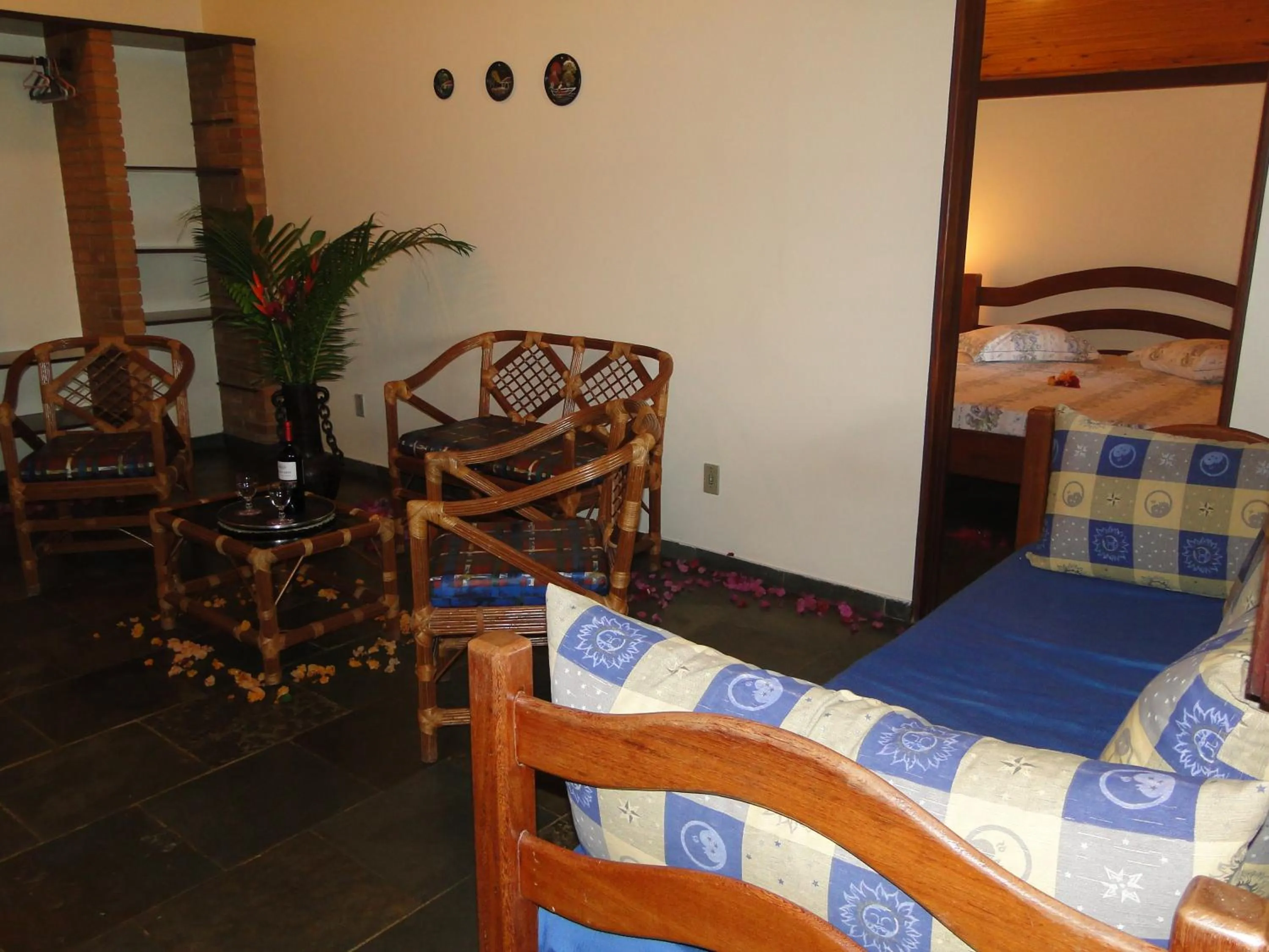 Bed in Hotel Pousada Arco Iris