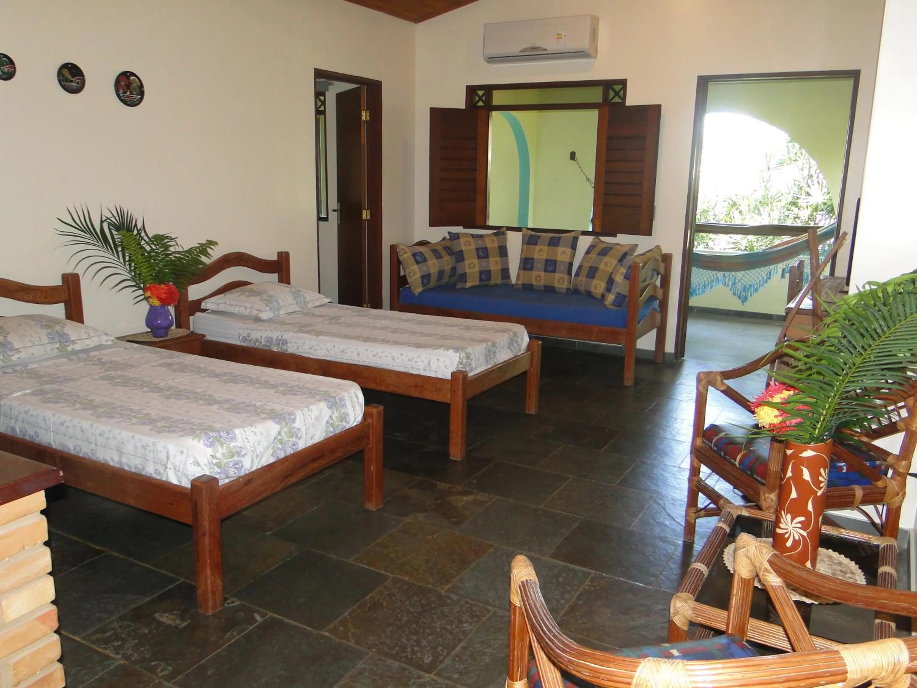 Bed in Hotel Pousada Arco Iris