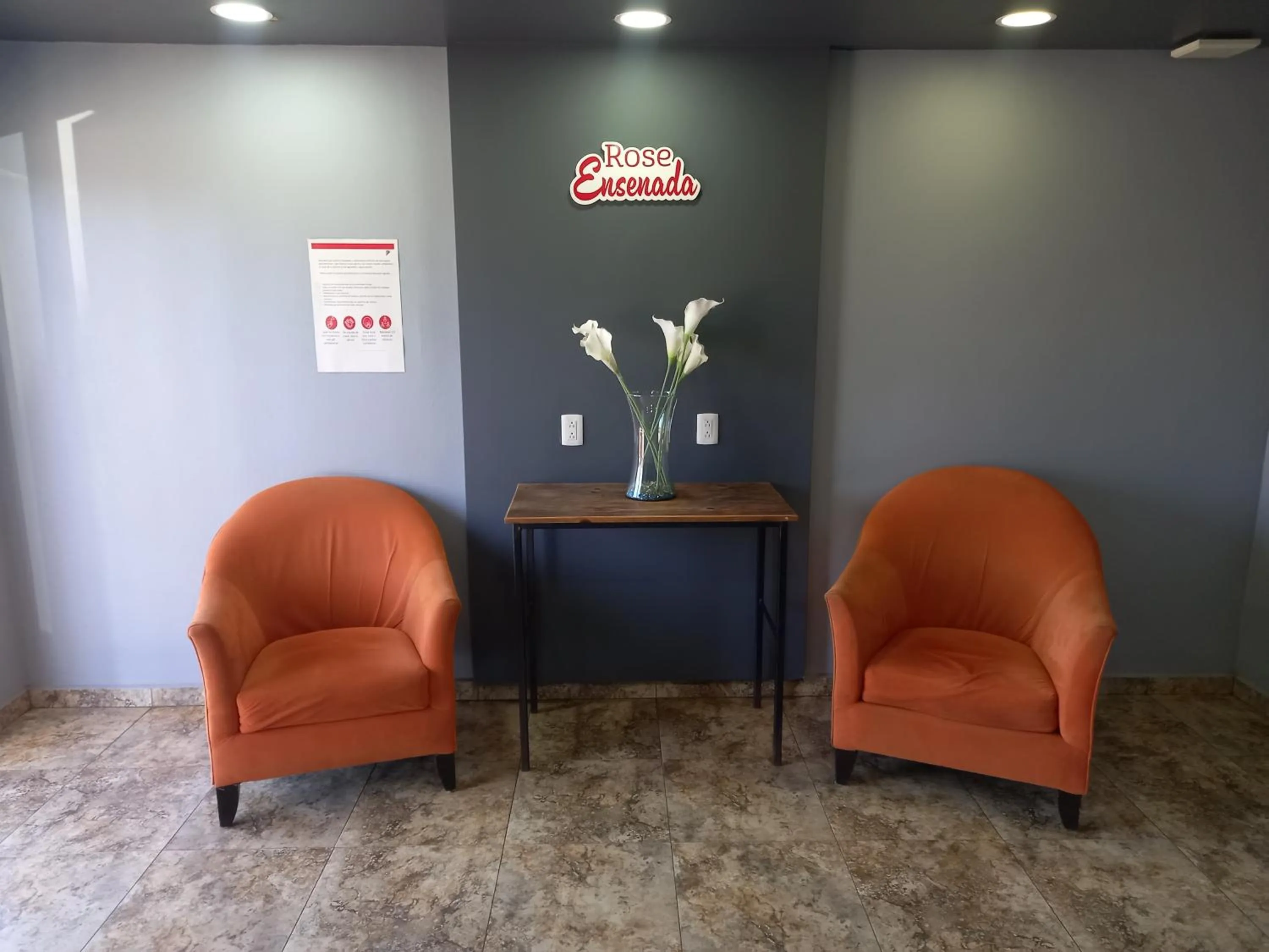 Lobby or reception in Hotel Rose Ensenada