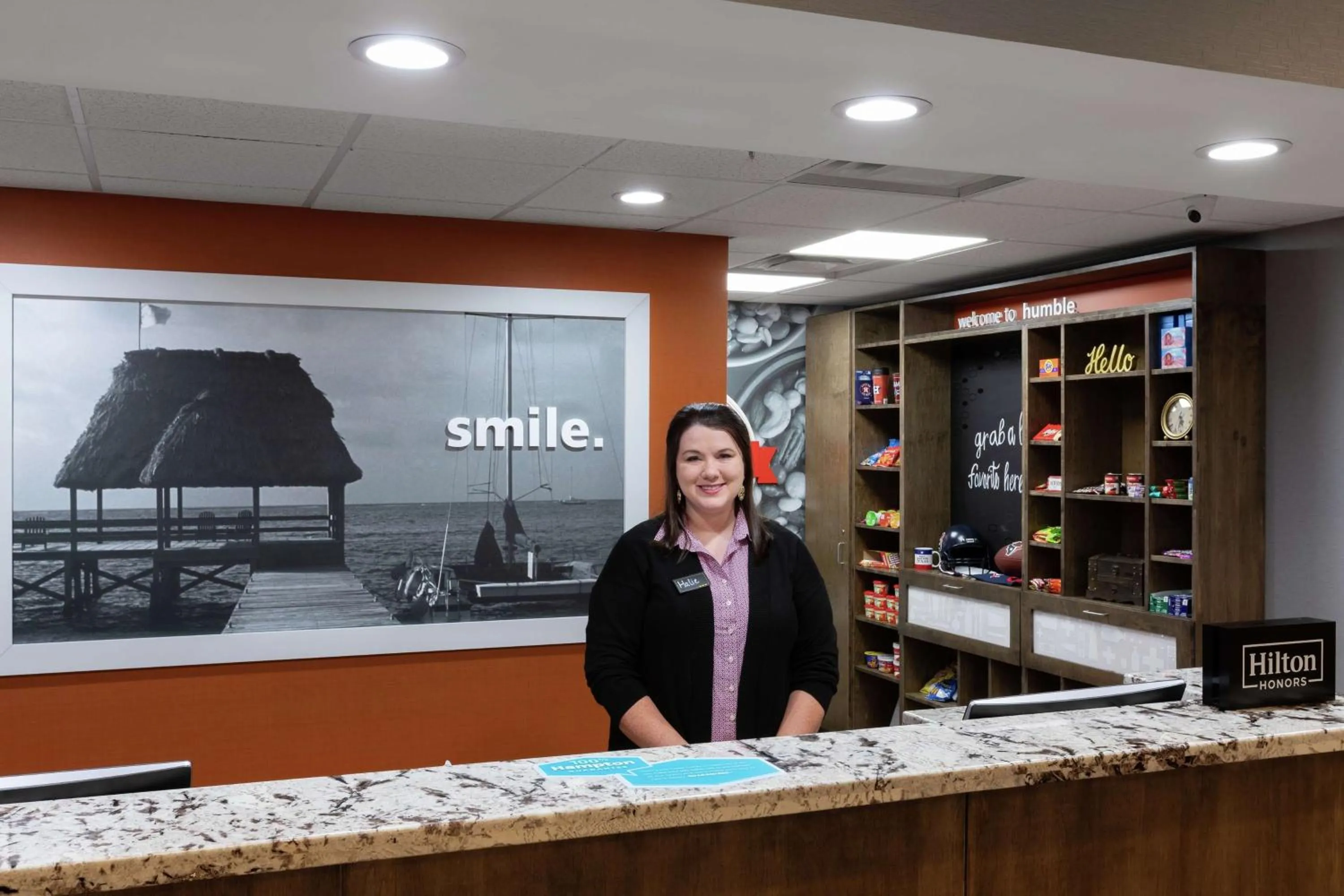 Lobby or reception in Hampton Inn Houston/Humble-Airport Area