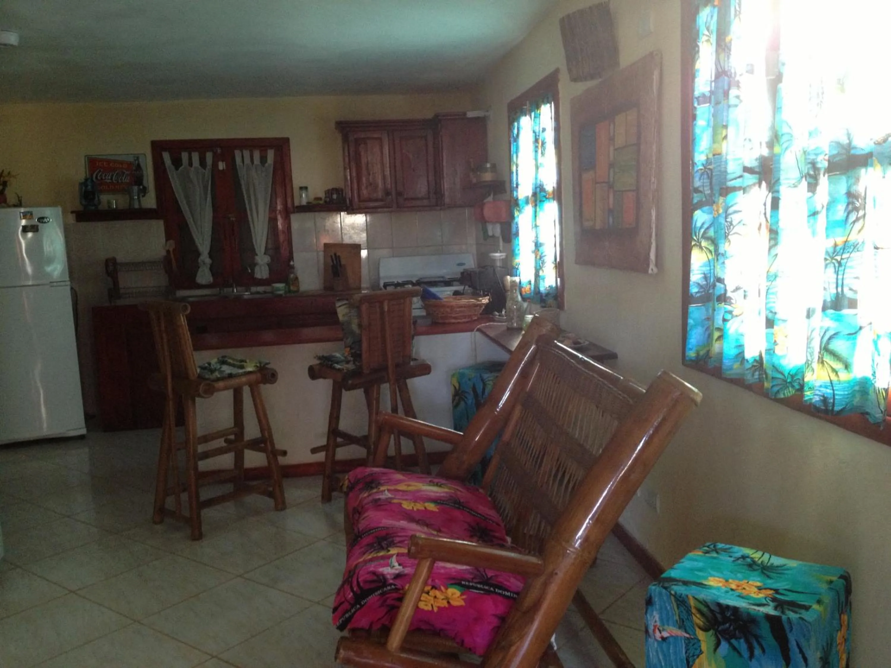Seating area in Villa La Caleta