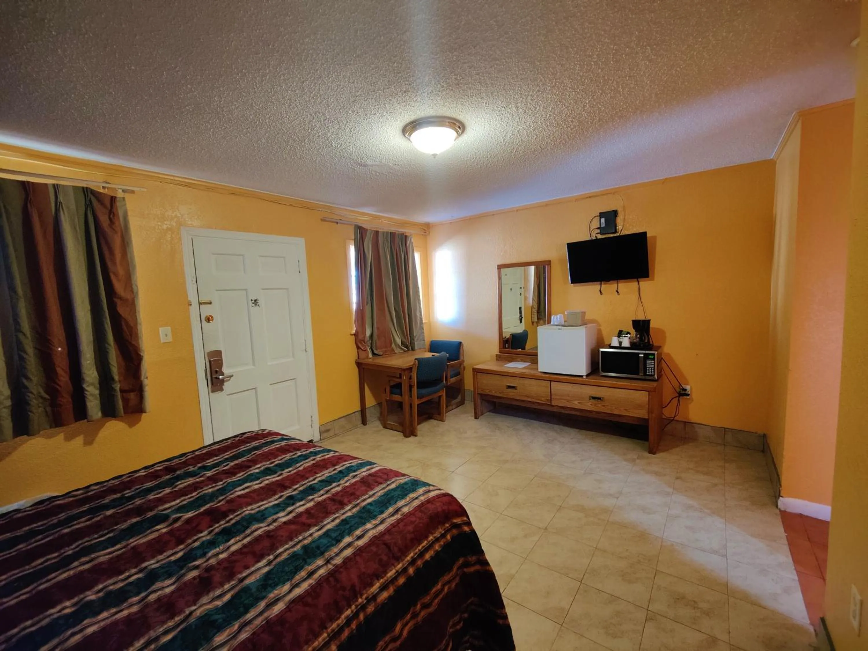 Bed in Western Motel