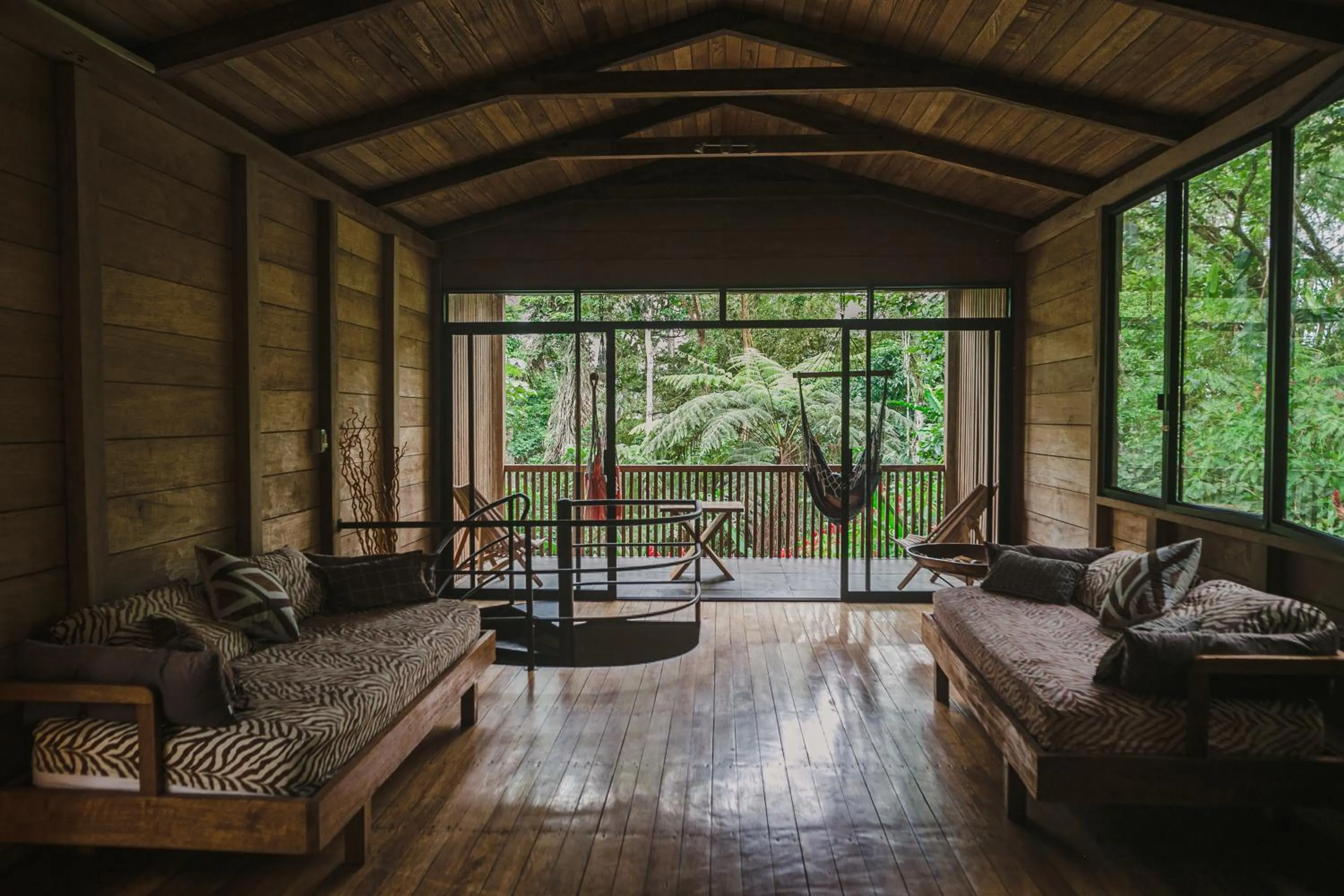 Living room in Hamadryade Lodge