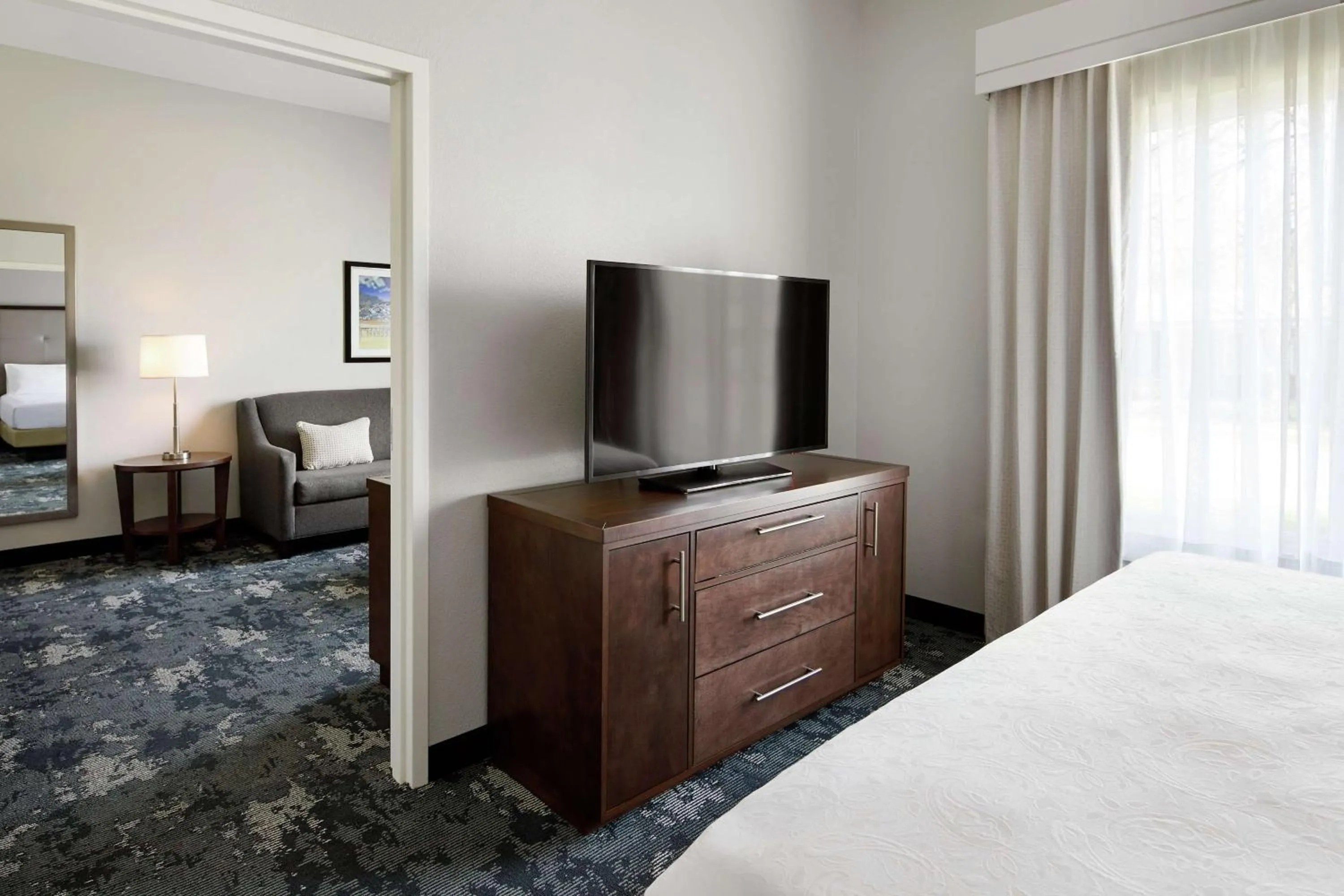 Bedroom, Bed in Homewood Suites Champaign-Urbana