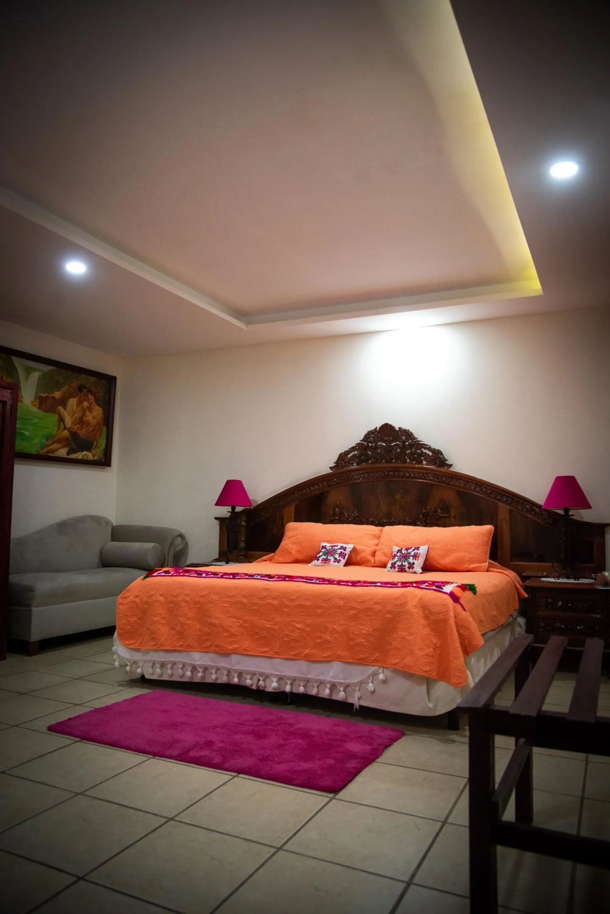 Bed in Posada de la Virgen