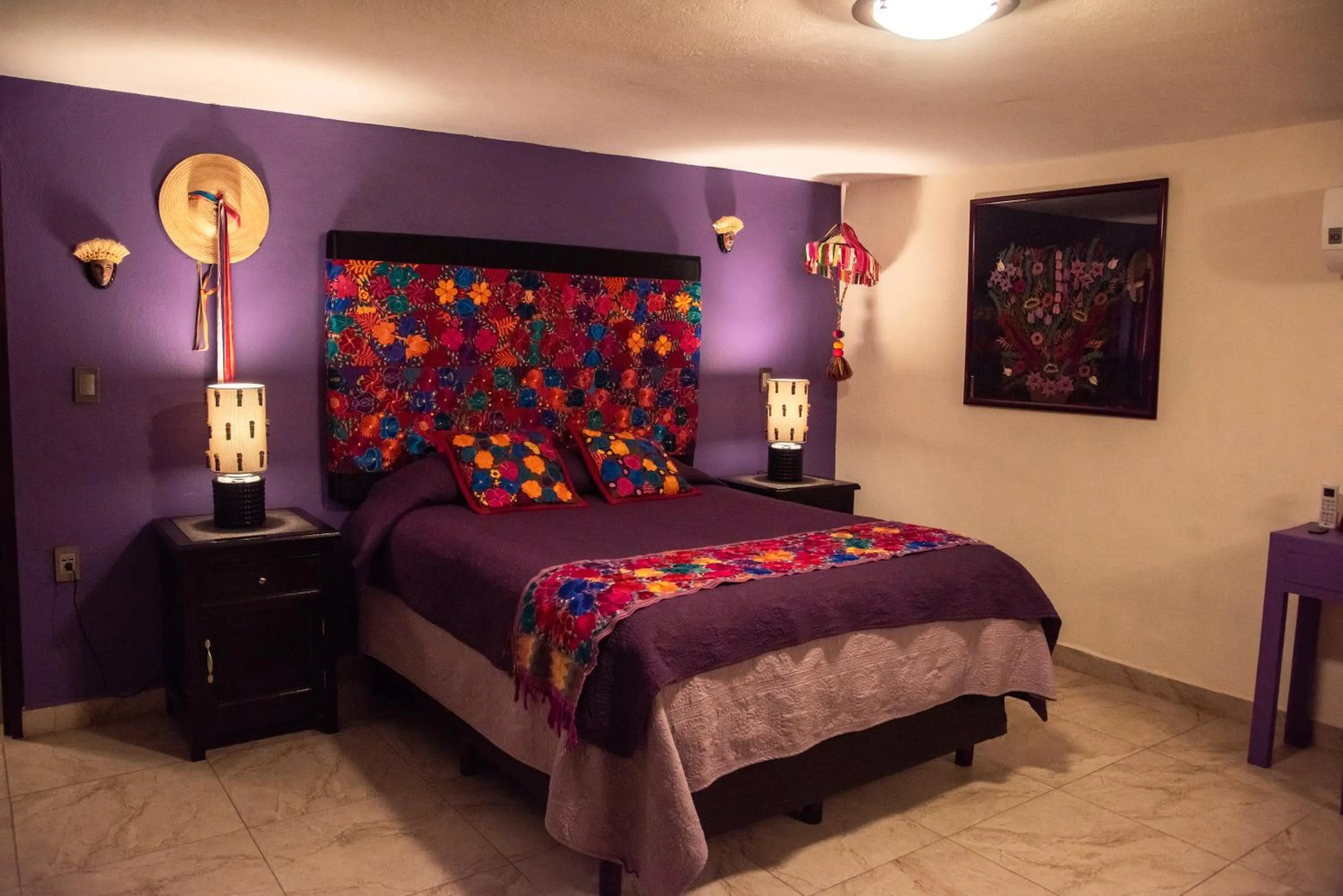 Bed in Posada de la Virgen