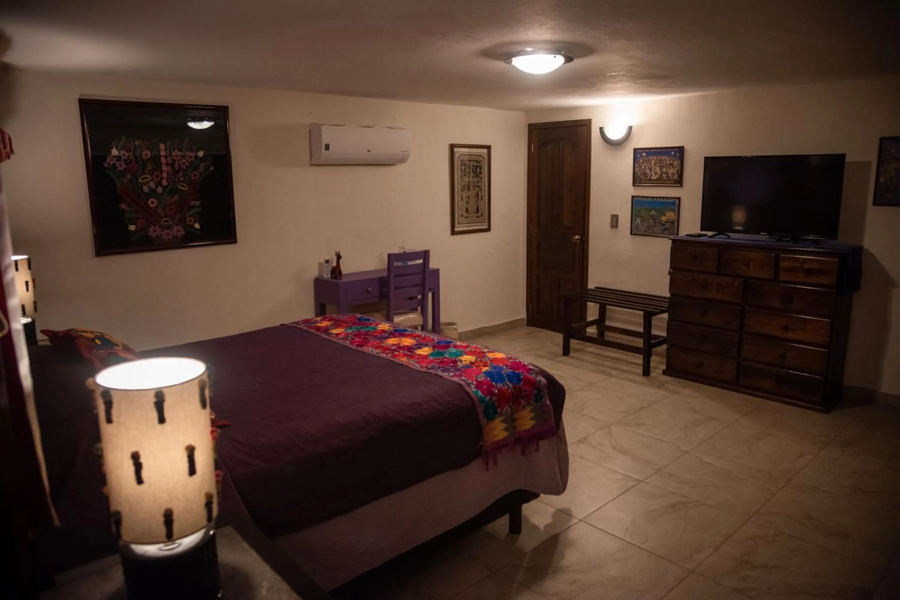 Bed in Posada de la Virgen