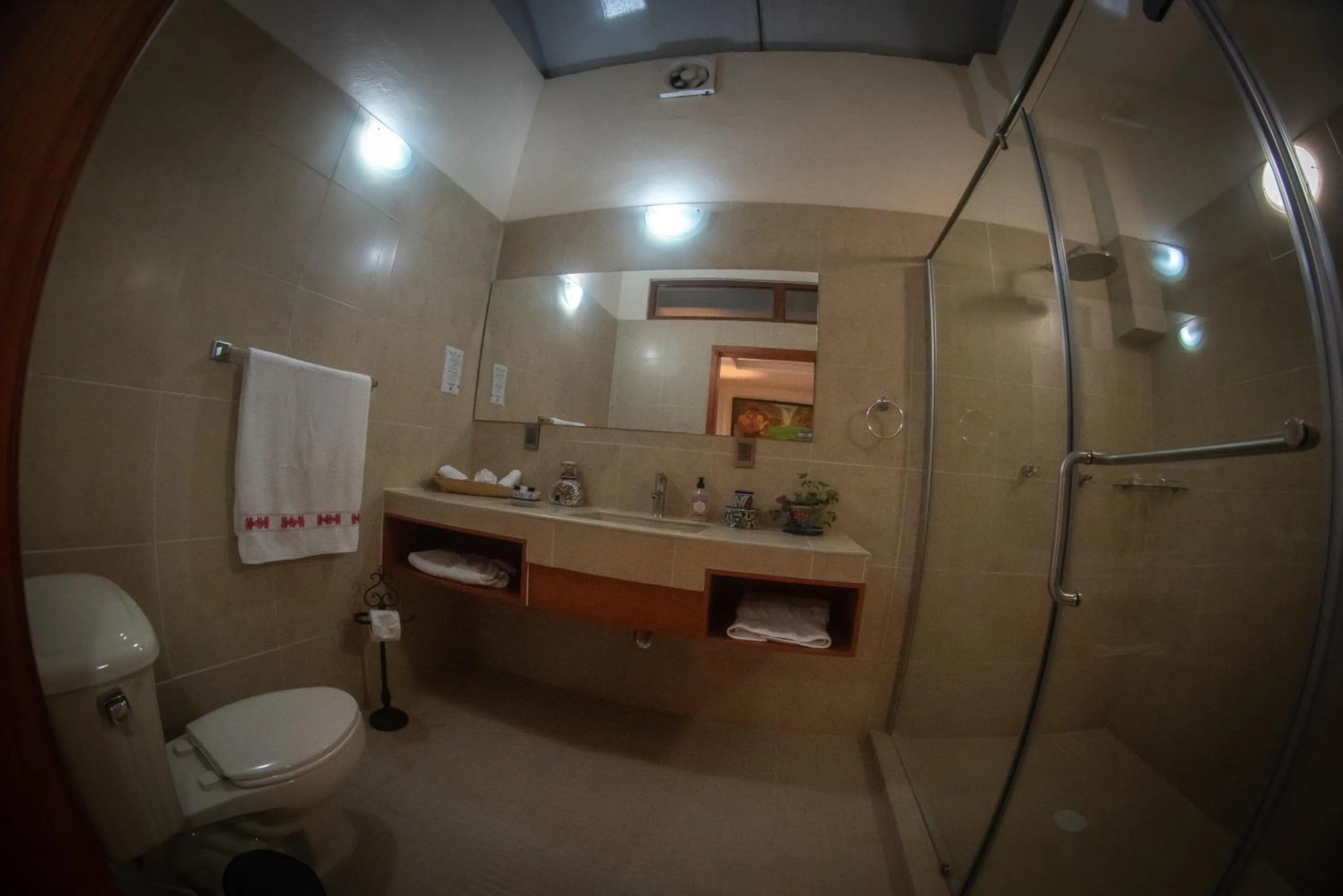 Bathroom in Posada de la Virgen