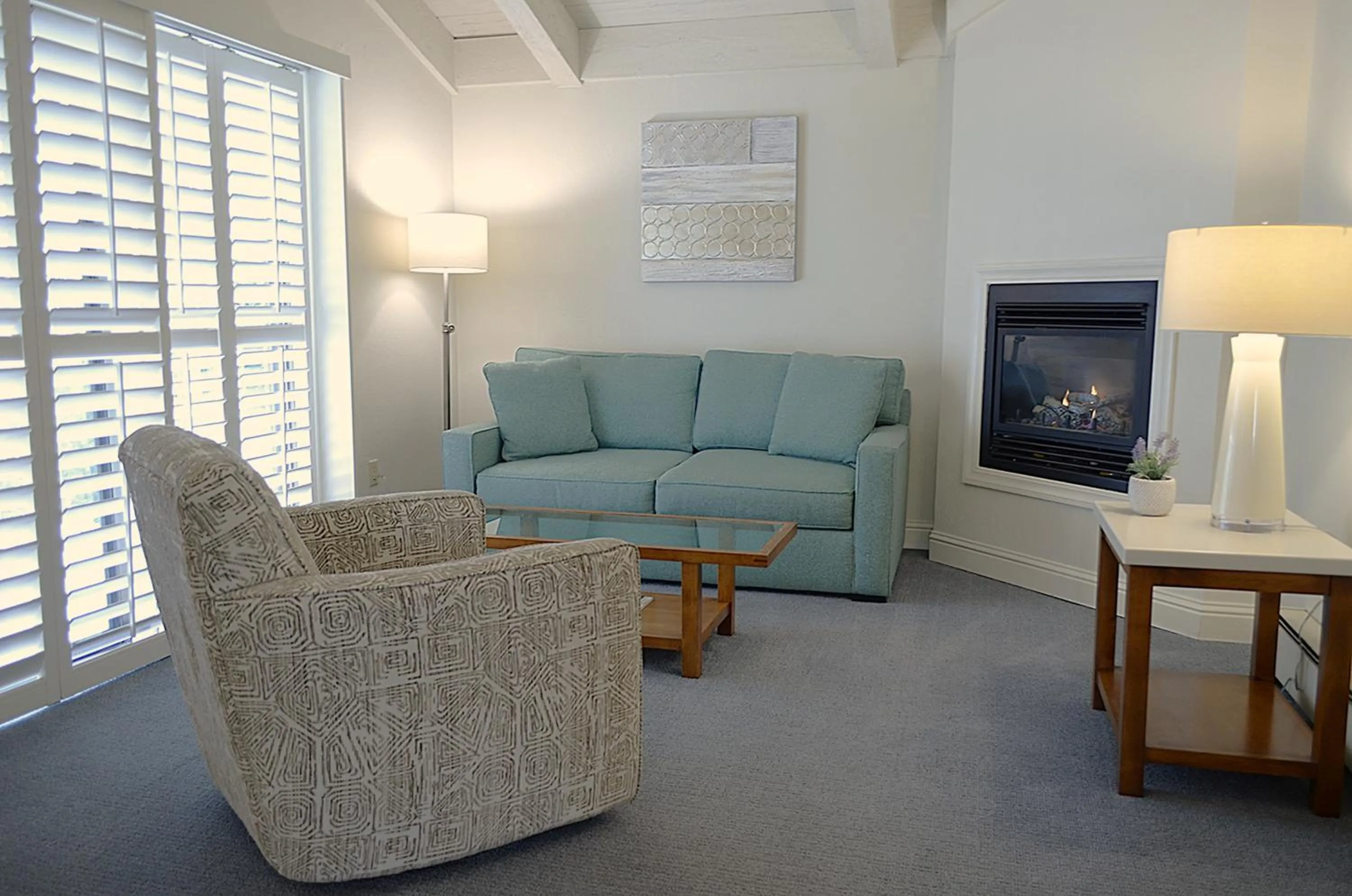 Seating area in Lobos Lodge