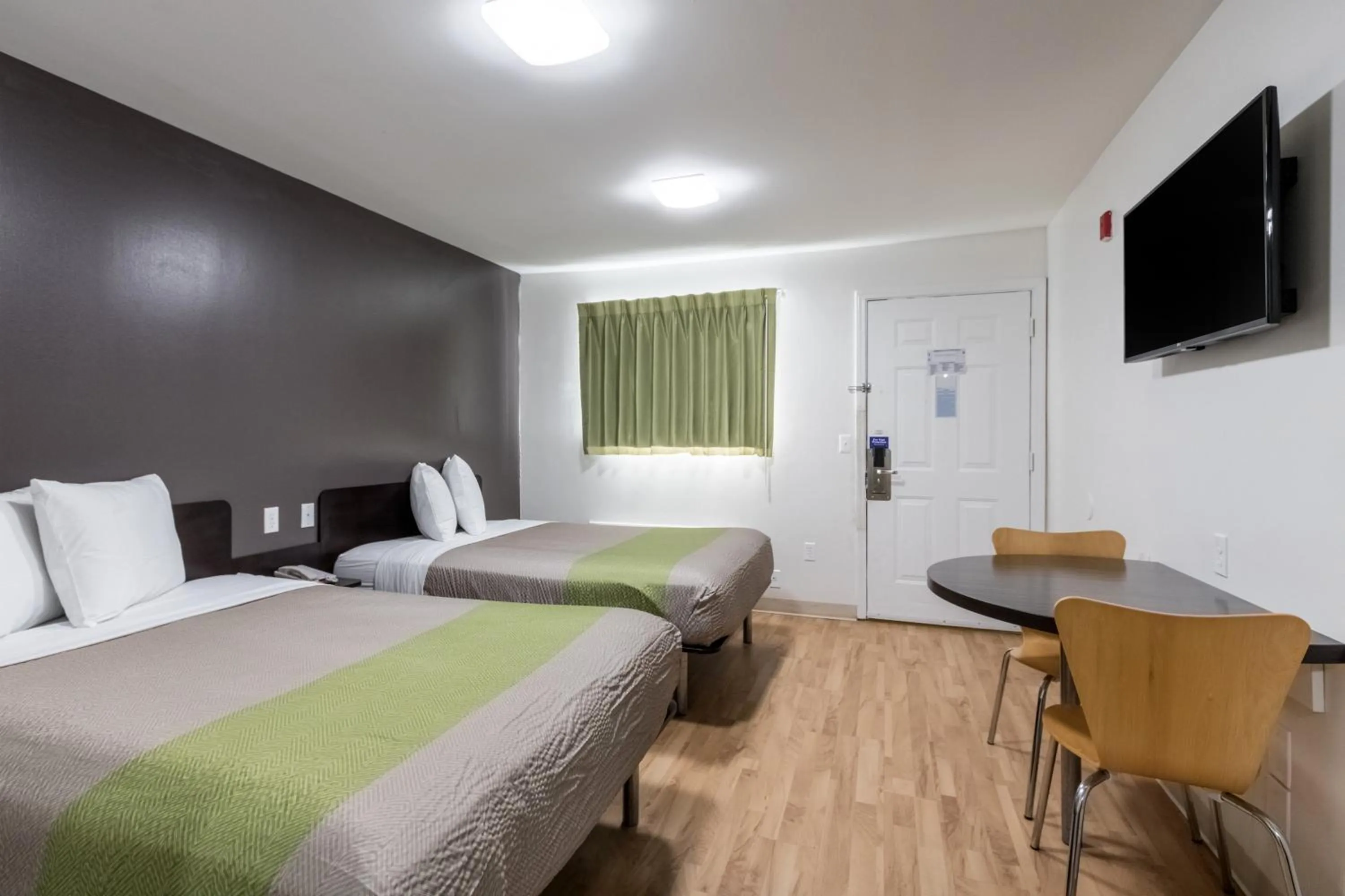 Bed in Studio 6-Savannah, GA