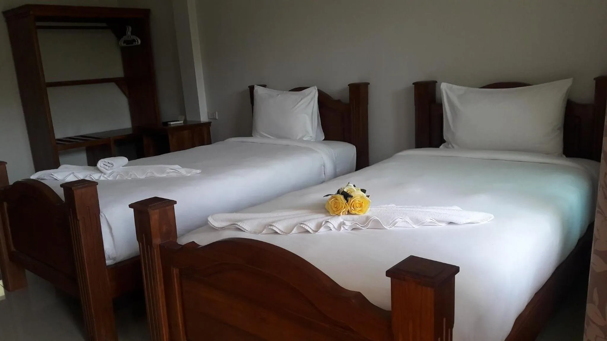 Bed in Suksopha Resort