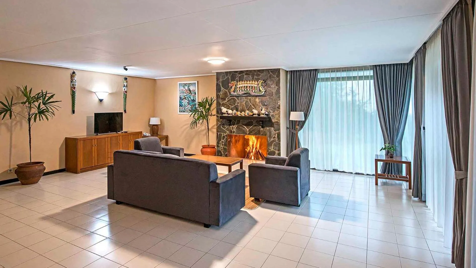 Living room in Grand Whiz Hotel Bromo