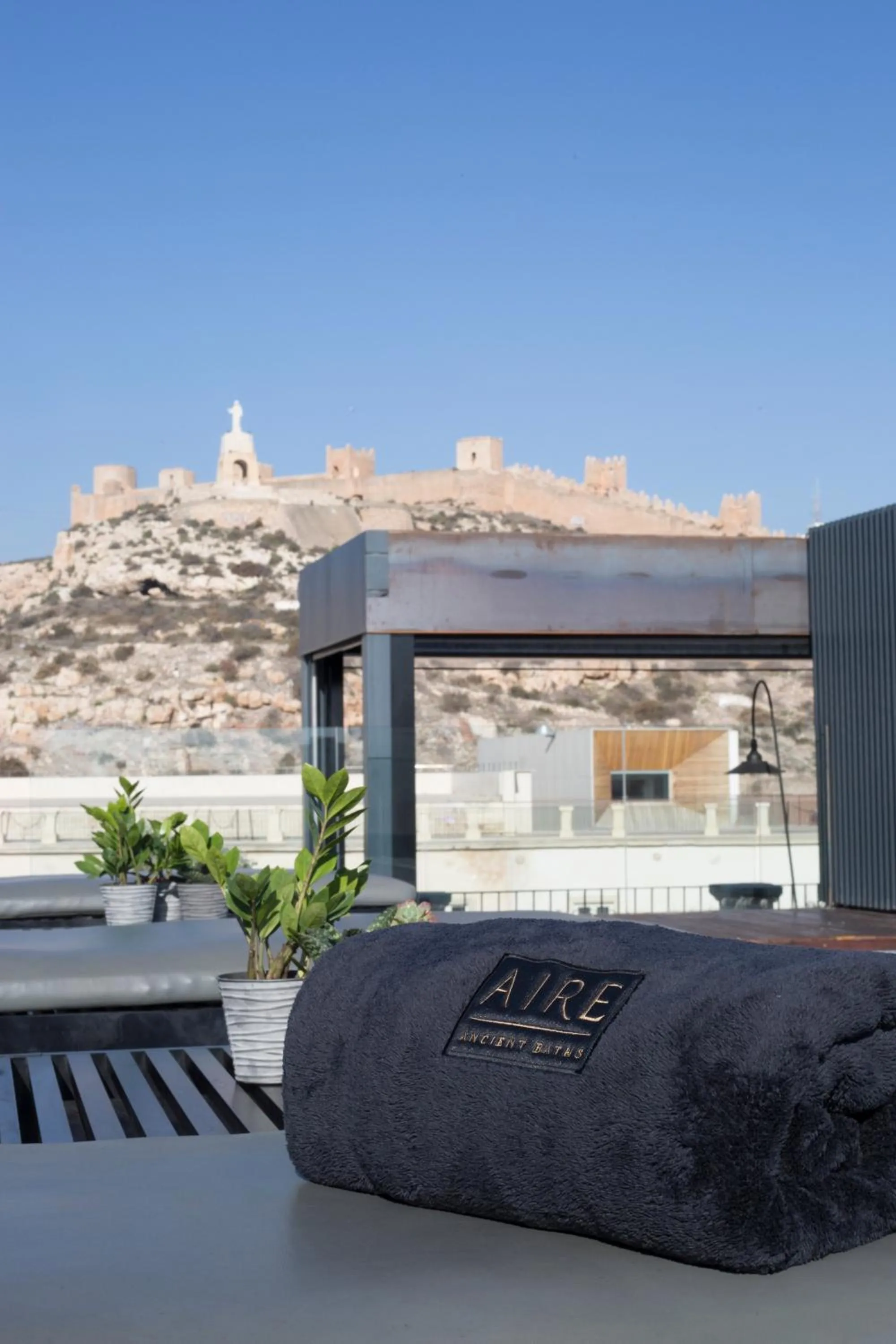 Balcony/Terrace in Aire Hotel & Ancient Baths