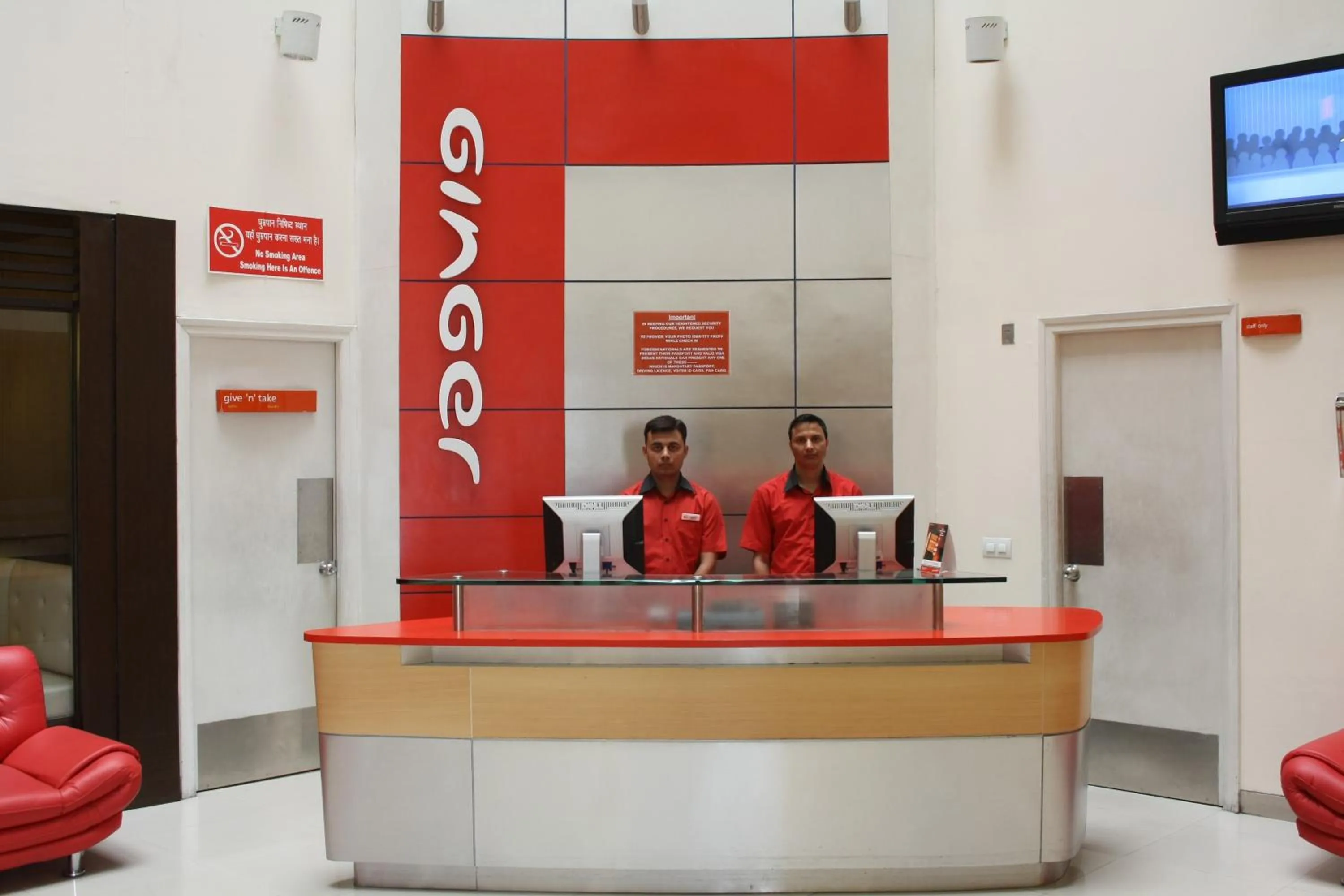 Lobby or reception in Ginger Pantnagar