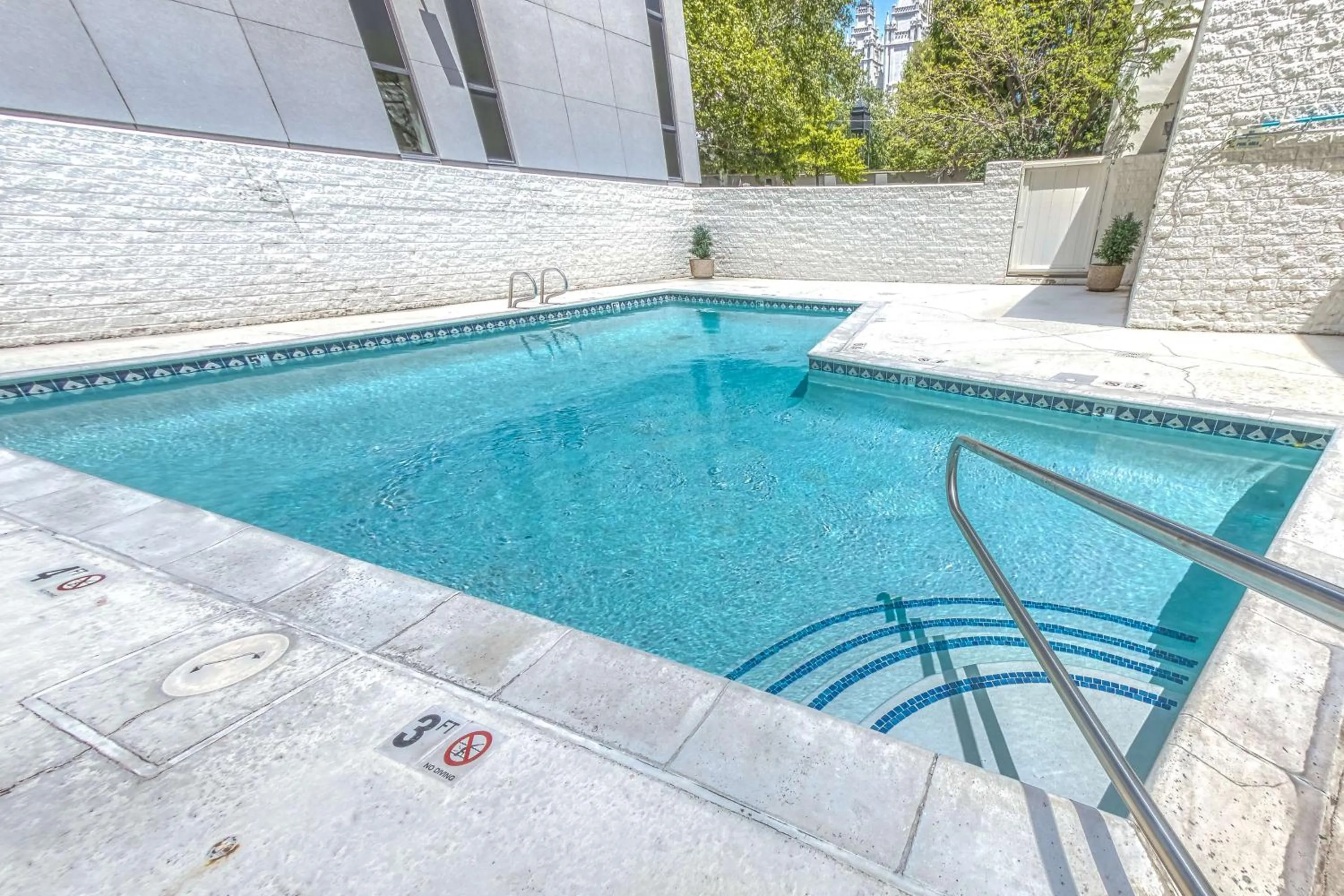 Pool view in Salt Lake Plaza Hotel SureStay Collection by Best Western