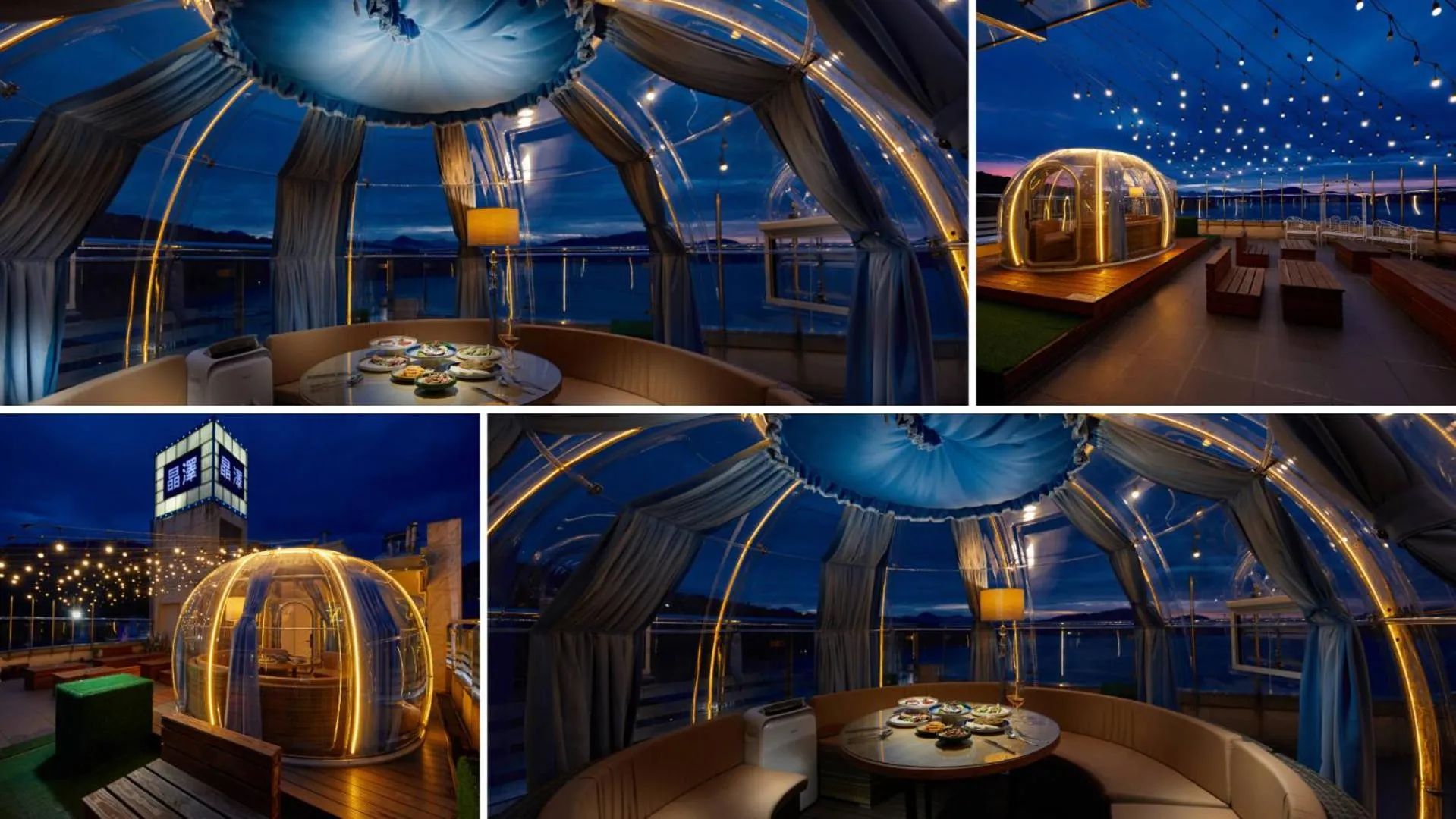 Night in The Crystal Resort Sun Moon Lake