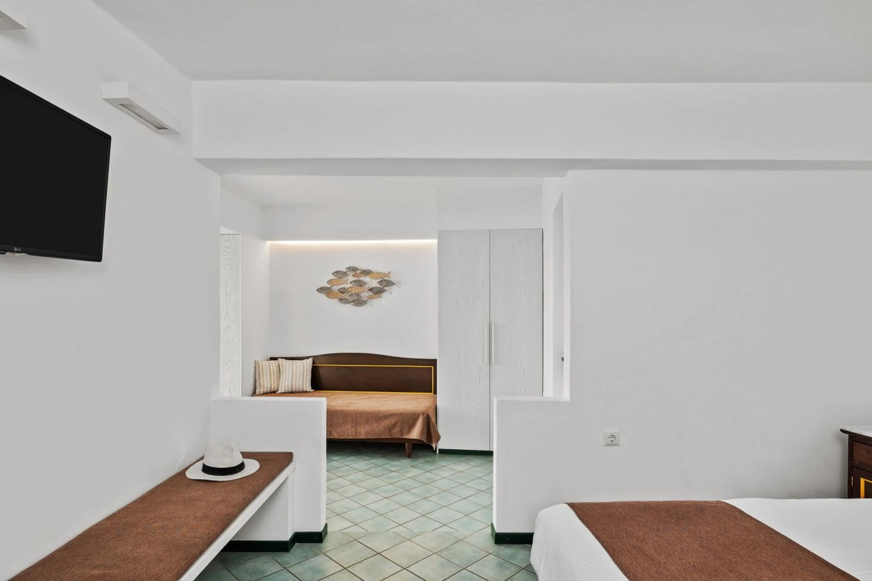 Bed in Erofili Beach Hotel