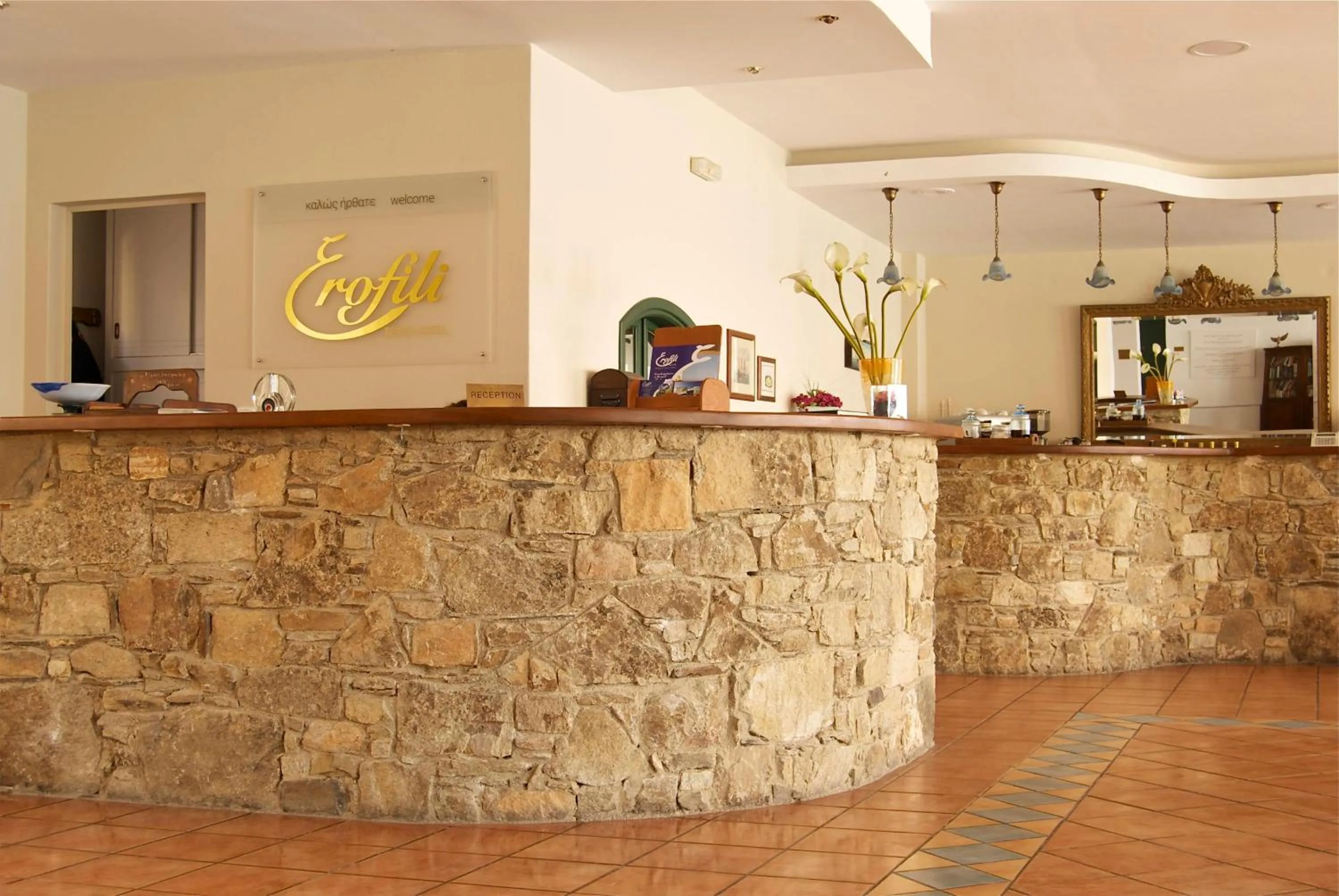 Lobby or reception in Erofili Beach Hotel