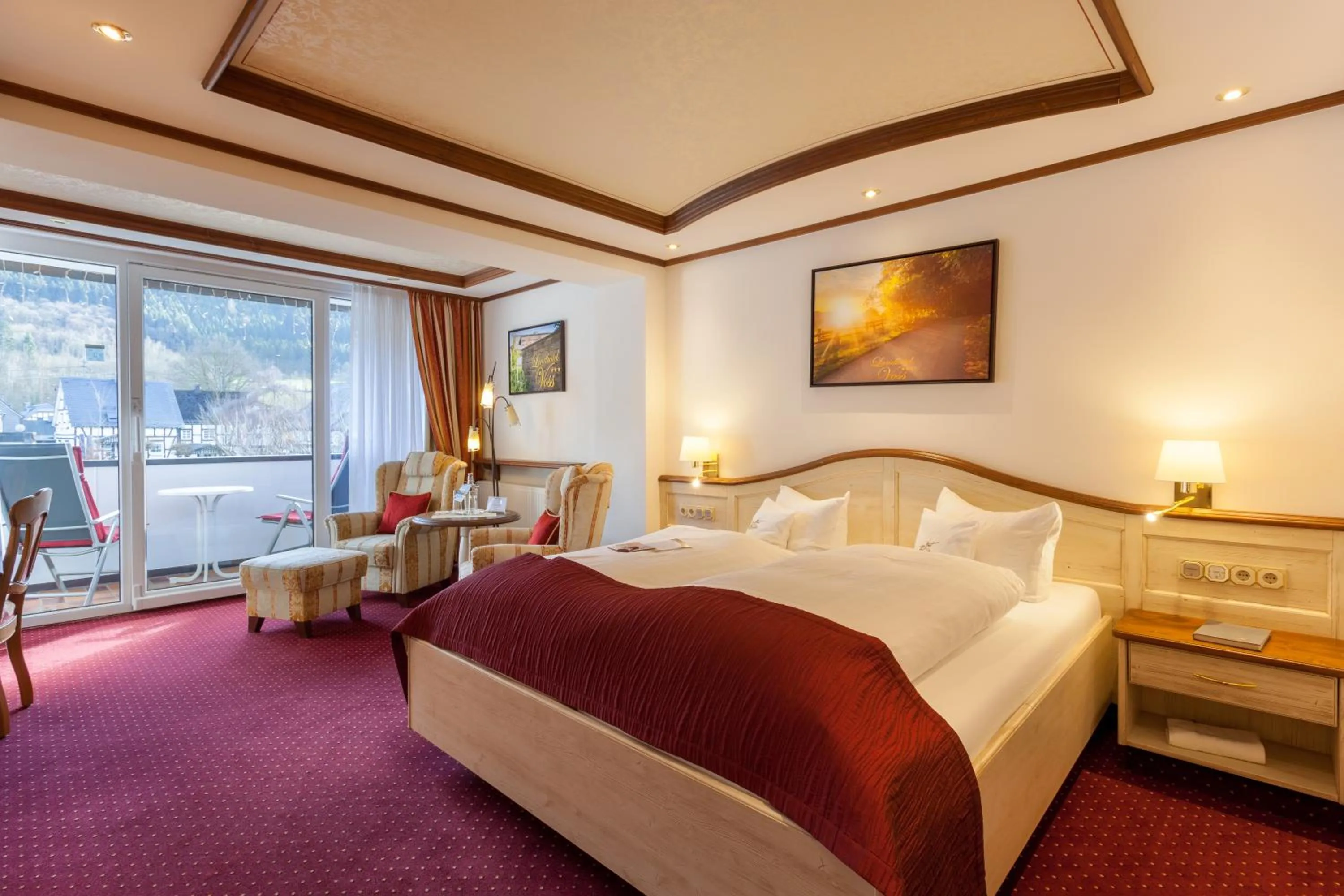 Bed in Landhotel Voss im TalVital