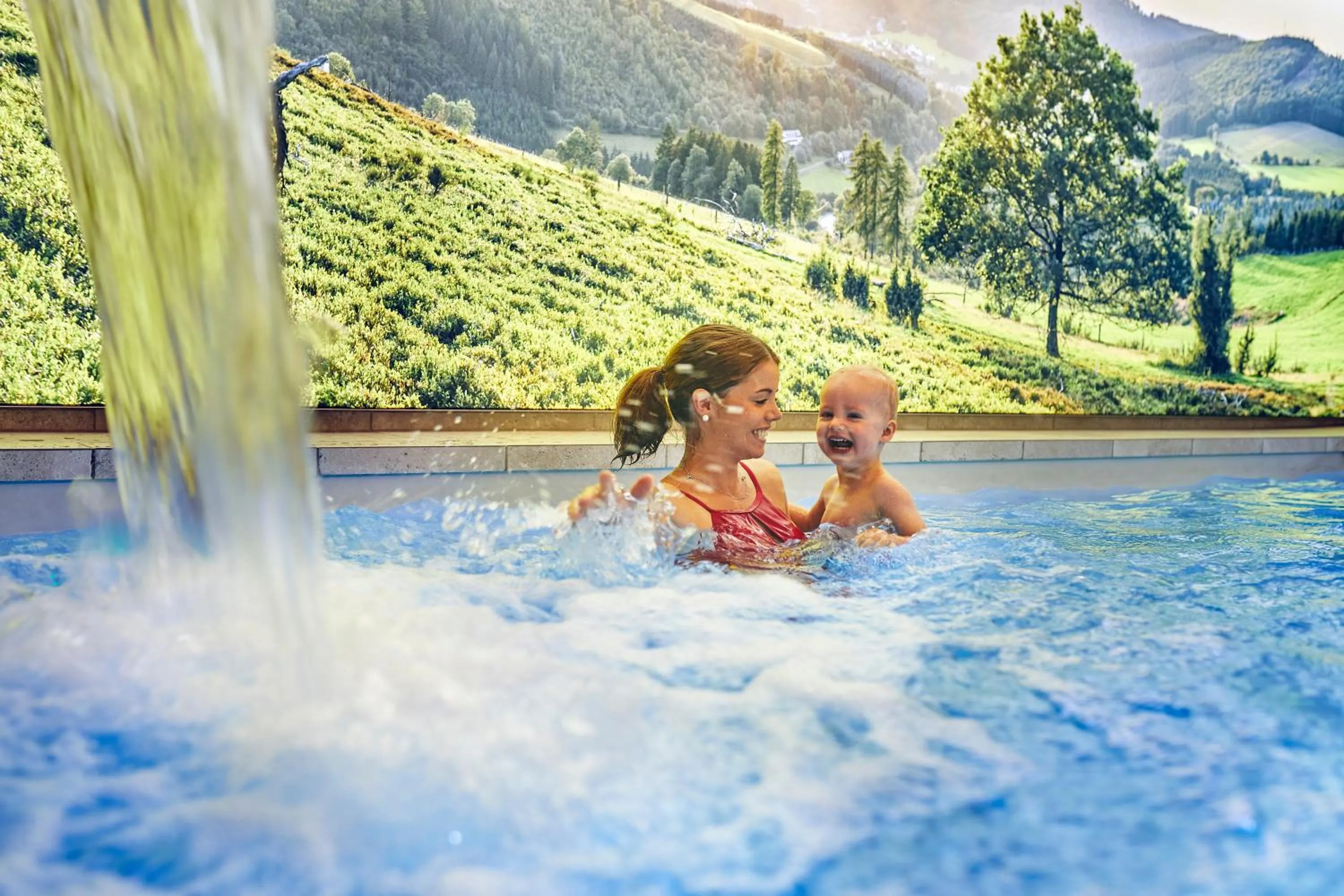 Swimming pool in Landhotel Voss im TalVital