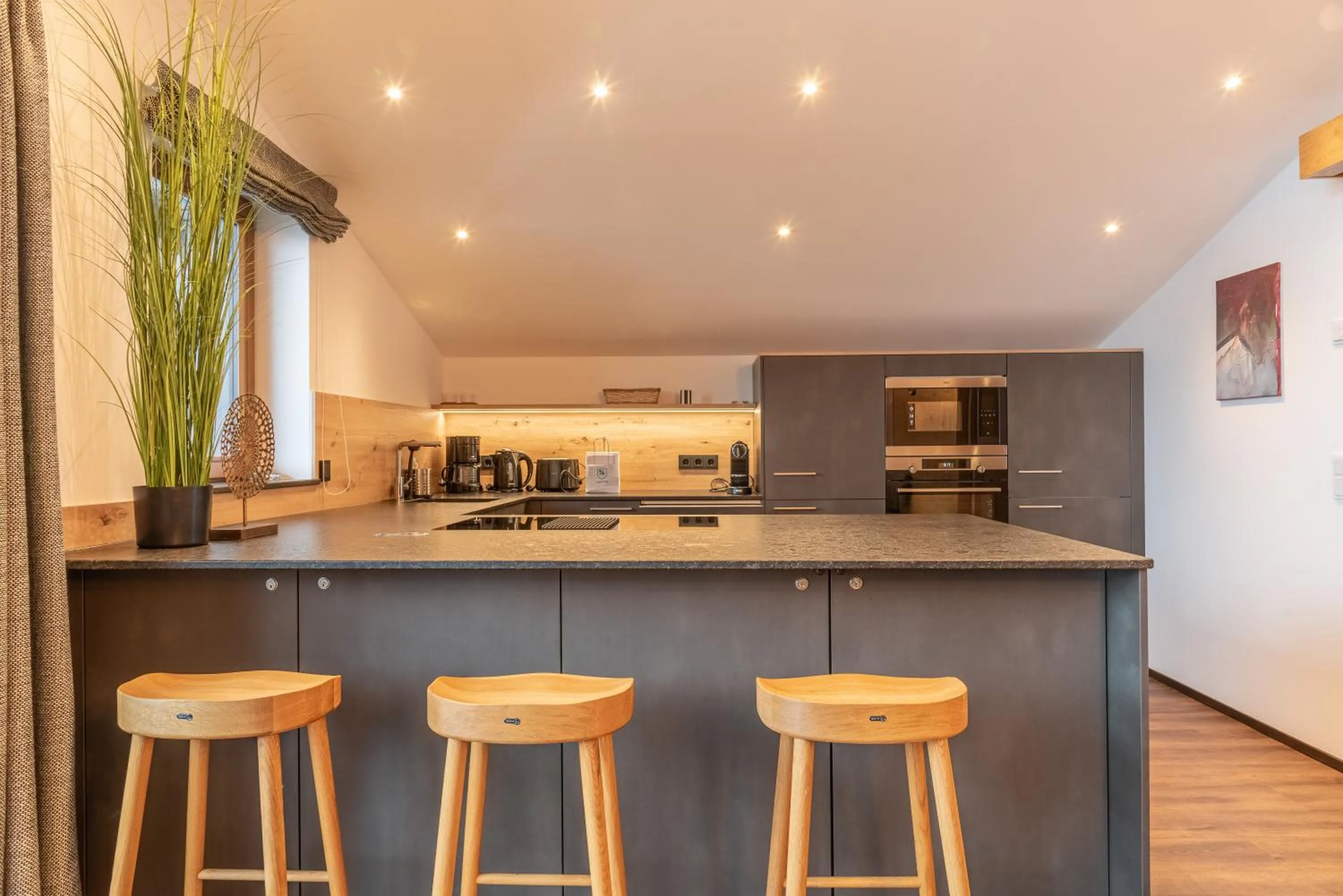 Kitchen or kitchenette in Finest Villa Zell am See by All in One Apartments incl SUMMER CARD