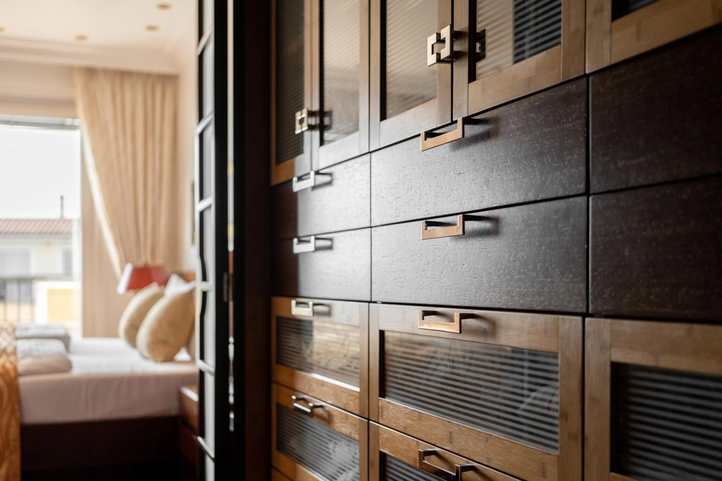 wardrobe, Bed in Hotel Gran BelVeder & Ostsee Therme Resort & Spa