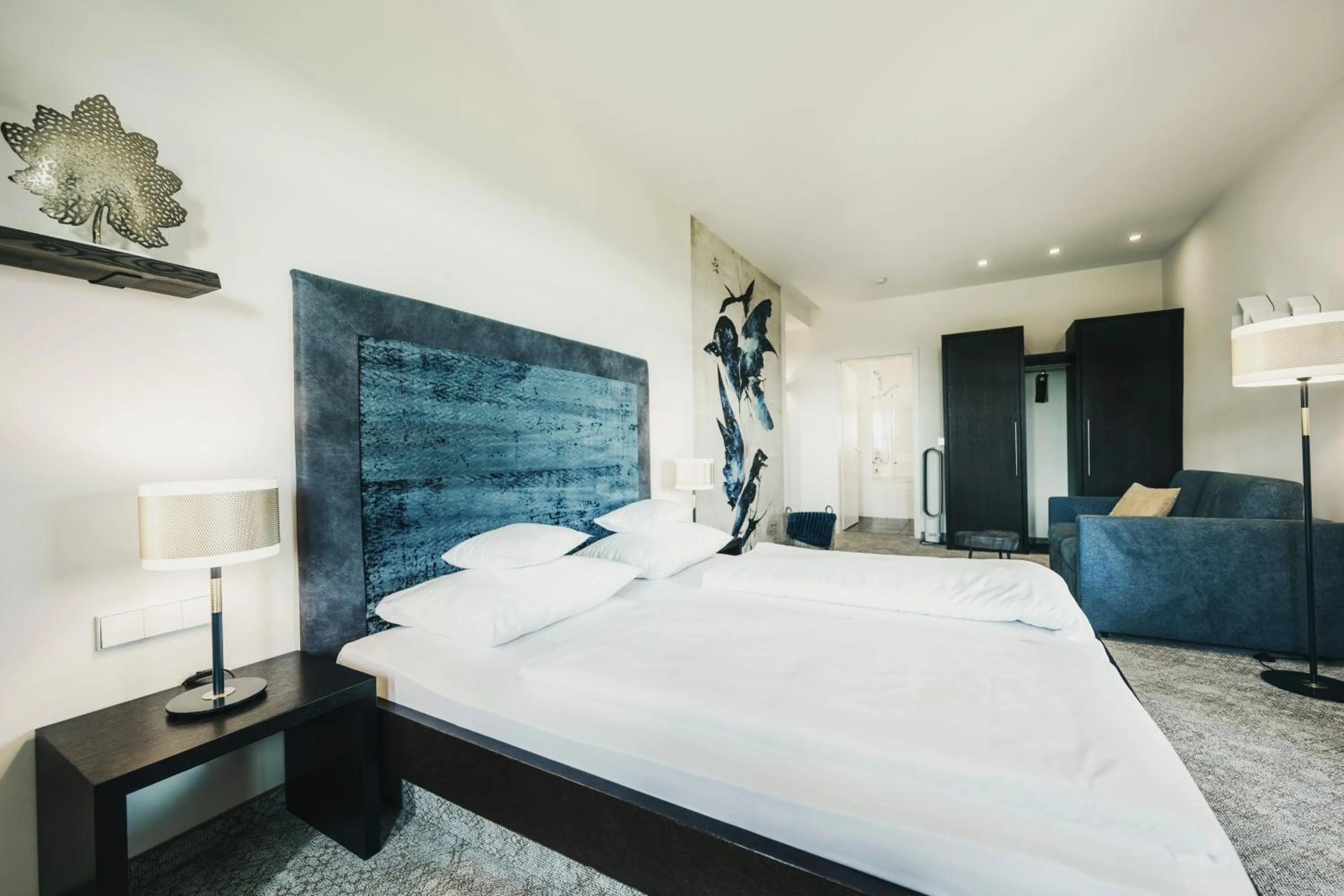 Living room, Bed in Fritz Lauterbad