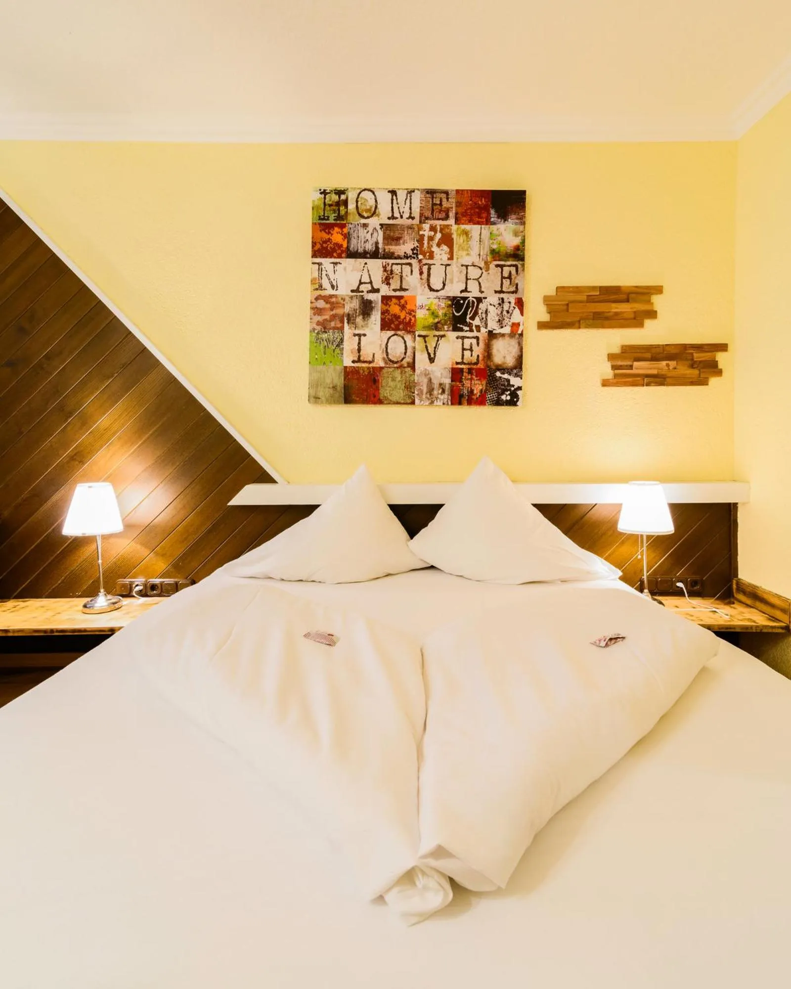 Bed in Hotel Försterhof lebe pur, genieße den Tag