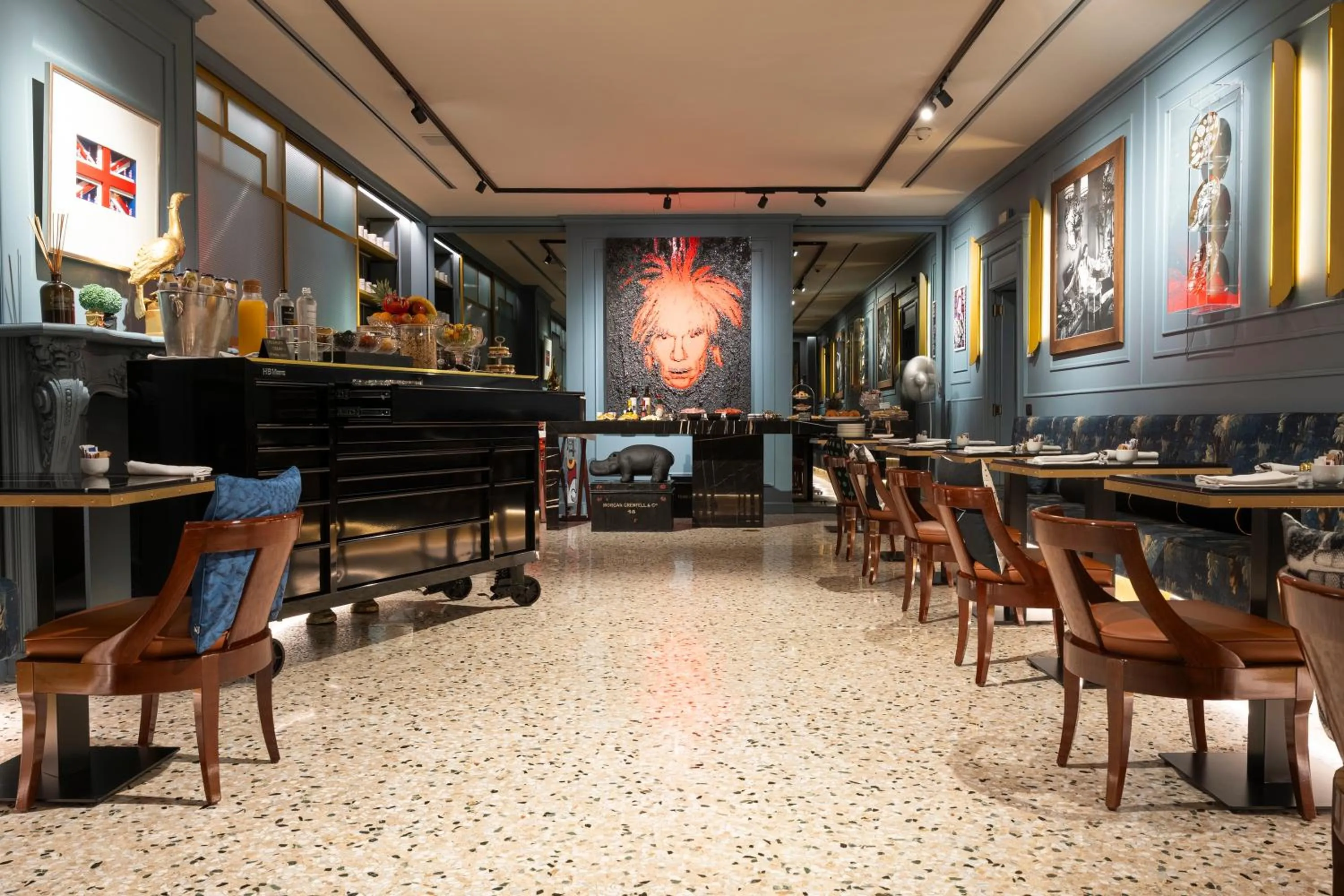 Buffet breakfast in The Glam Boutique Hotel & Apt