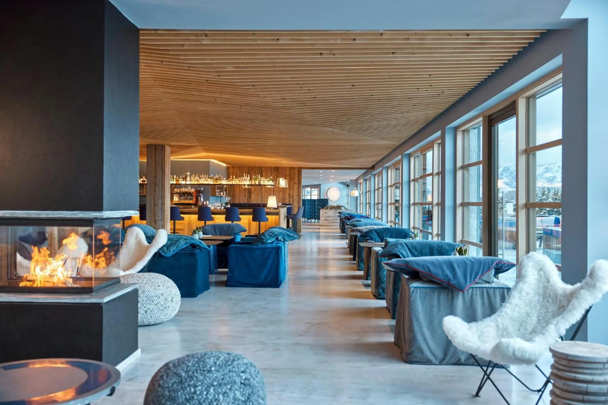 Lobby or reception in COMO Alpina Dolomites