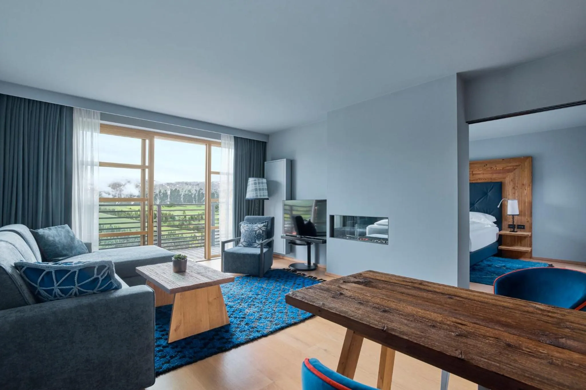 Bedroom in COMO Alpina Dolomites