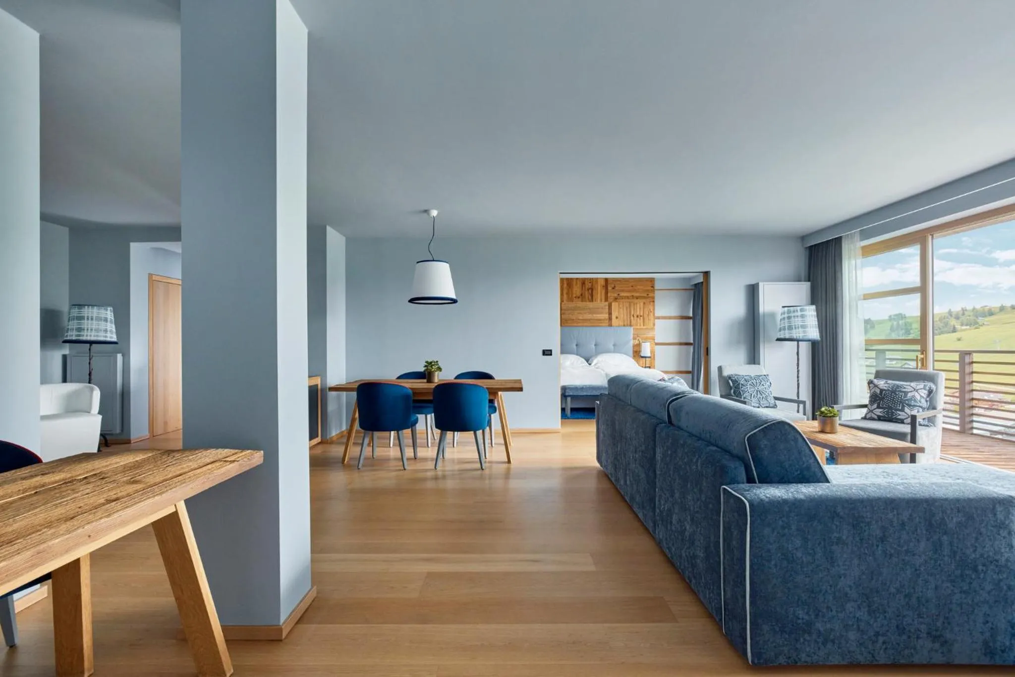Bedroom in COMO Alpina Dolomites