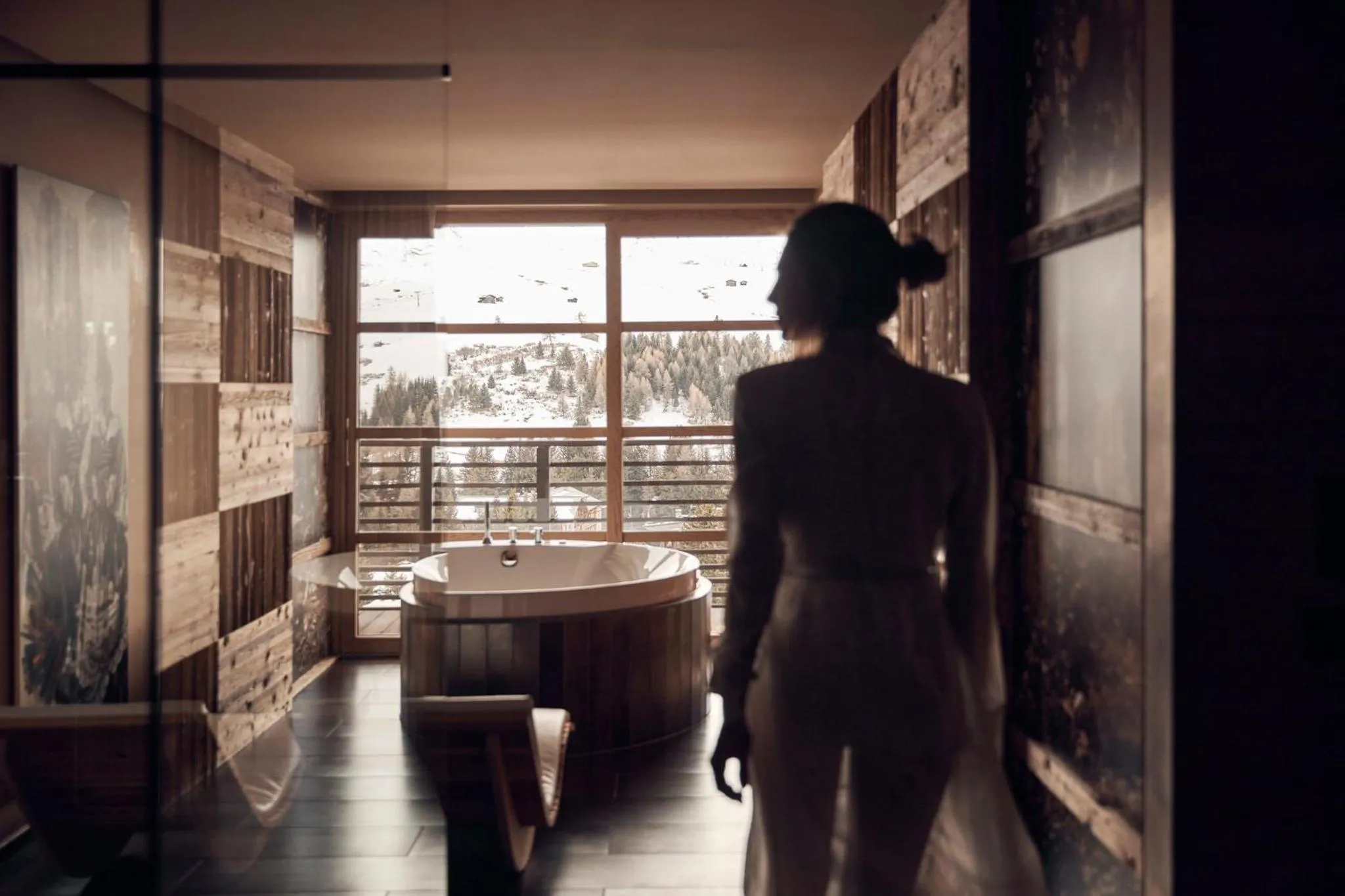 Bathroom in COMO Alpina Dolomites