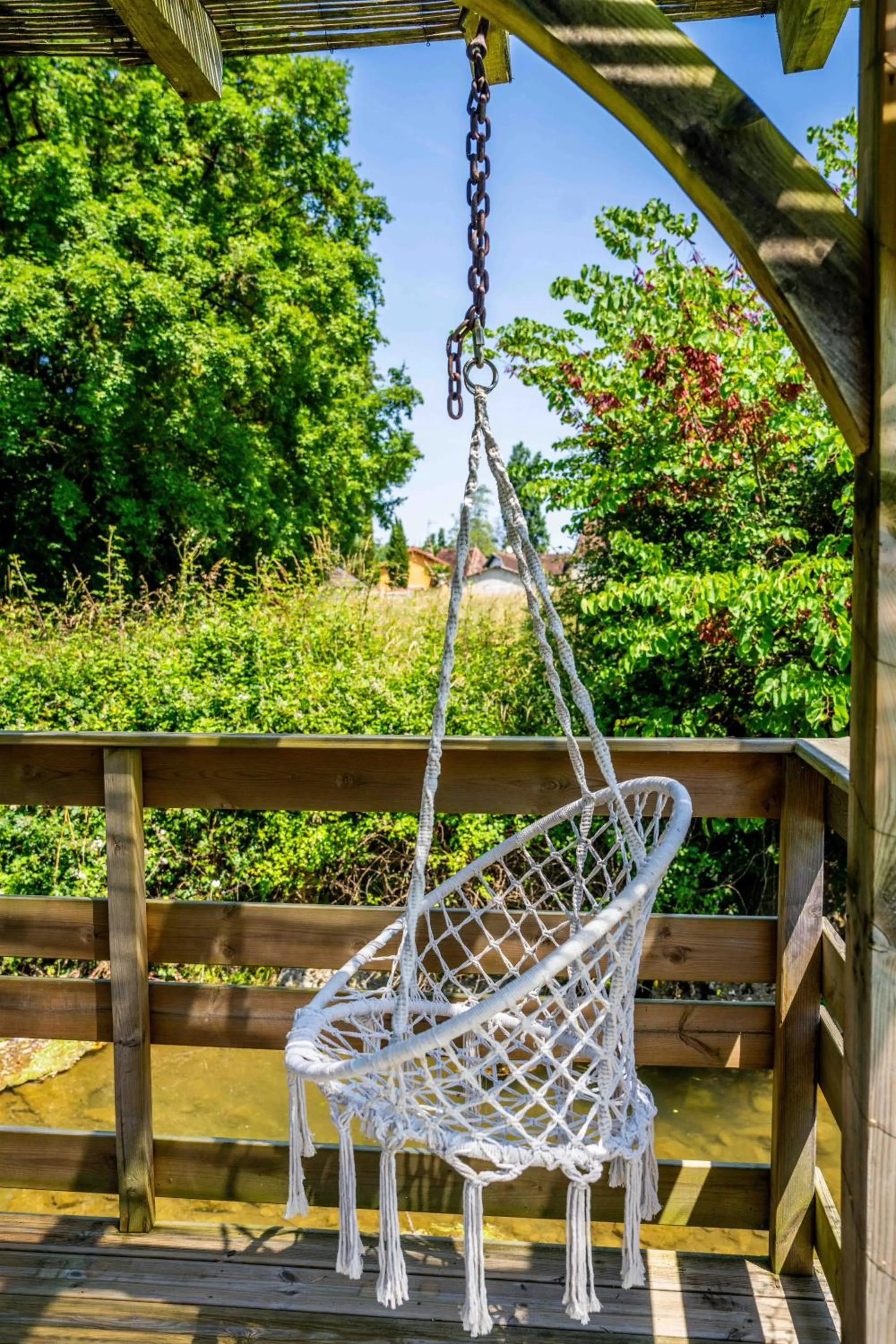 Garden in Logis Auberge du Relais - Hôtel & Restaurant