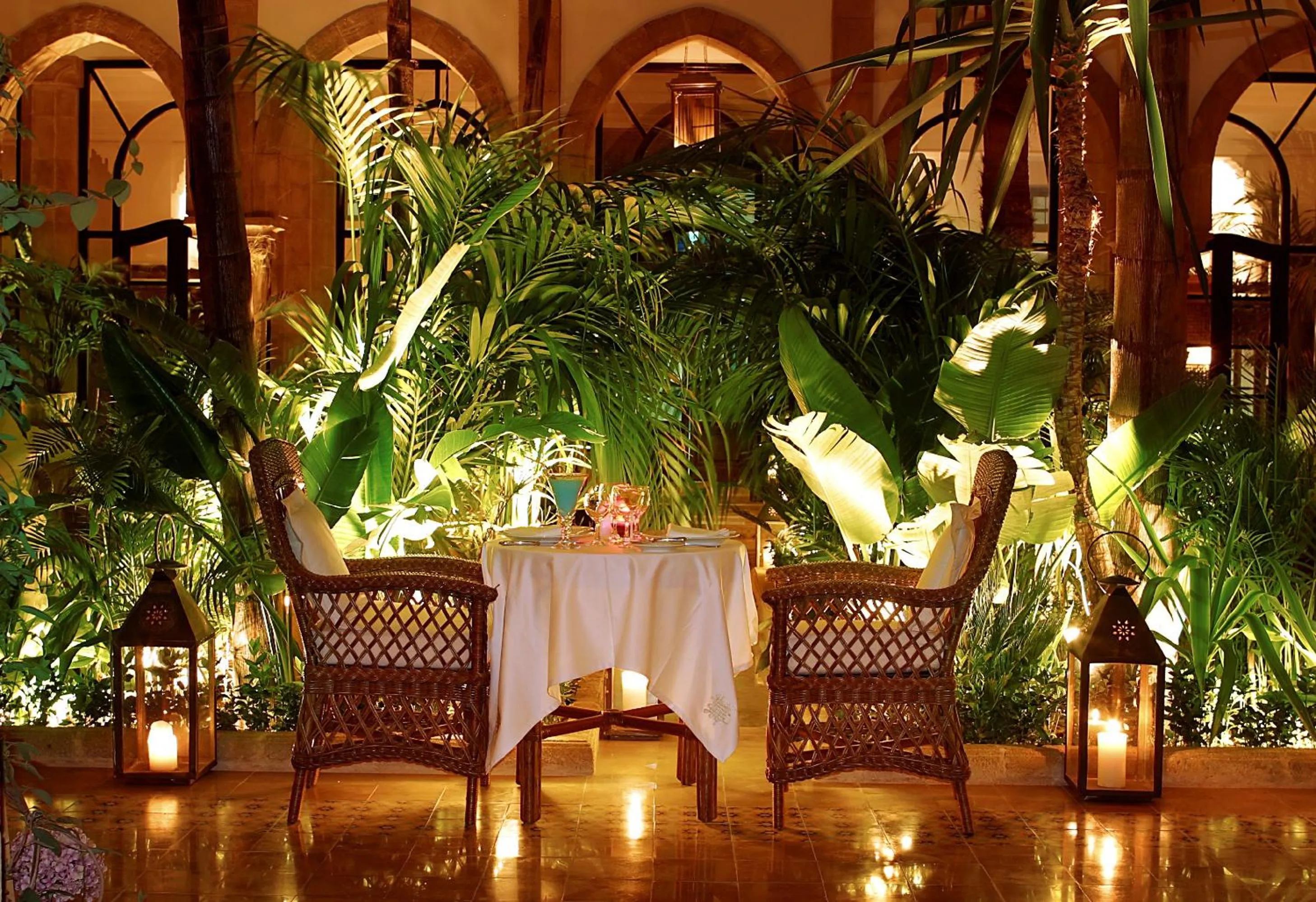 Patio in Heure Bleue Palais - Relais & Châteaux