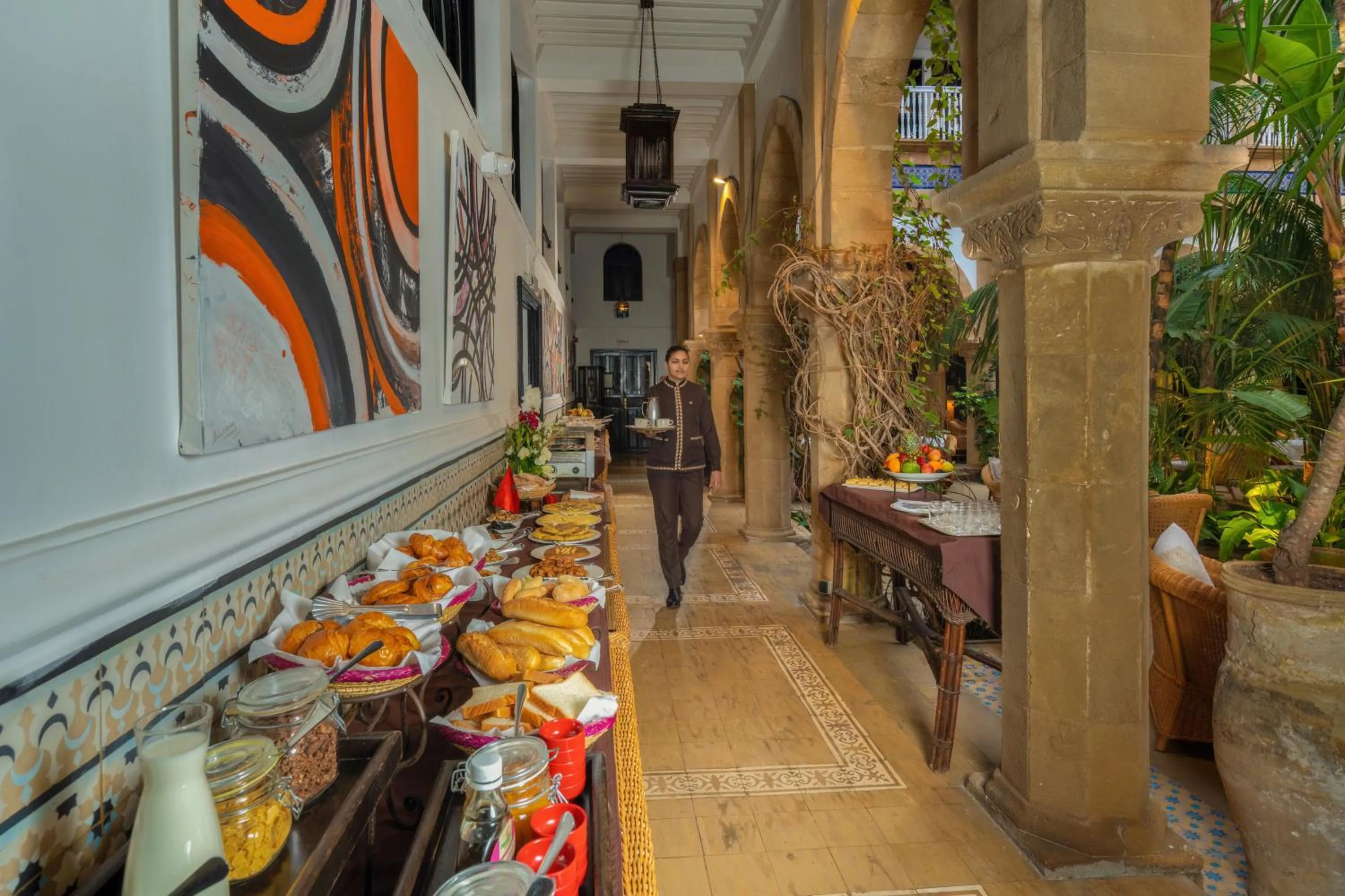 Buffet breakfast in Heure Bleue Palais - Relais & Châteaux