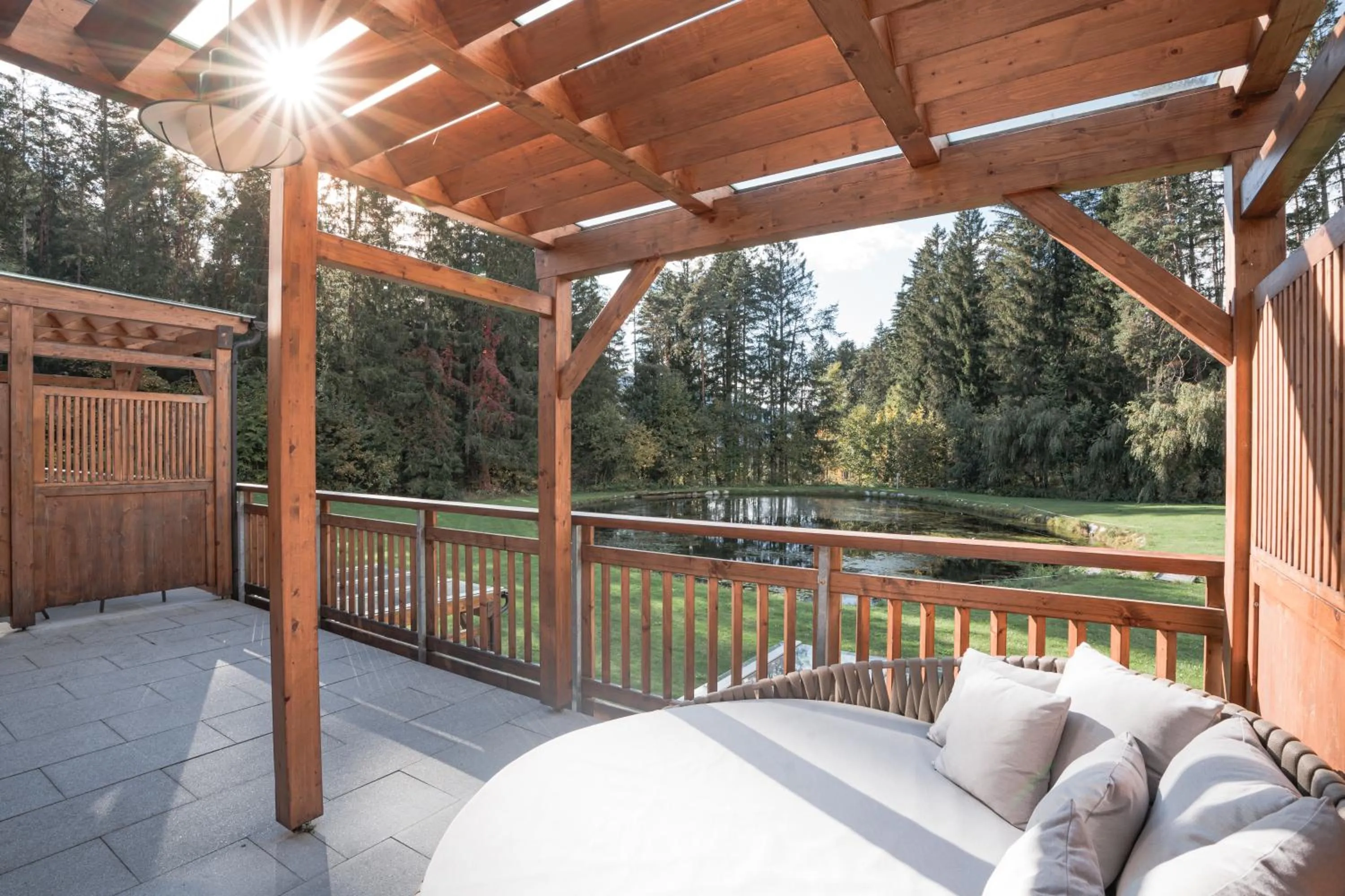 Balcony/Terrace in Hotel Weiher Green Lake