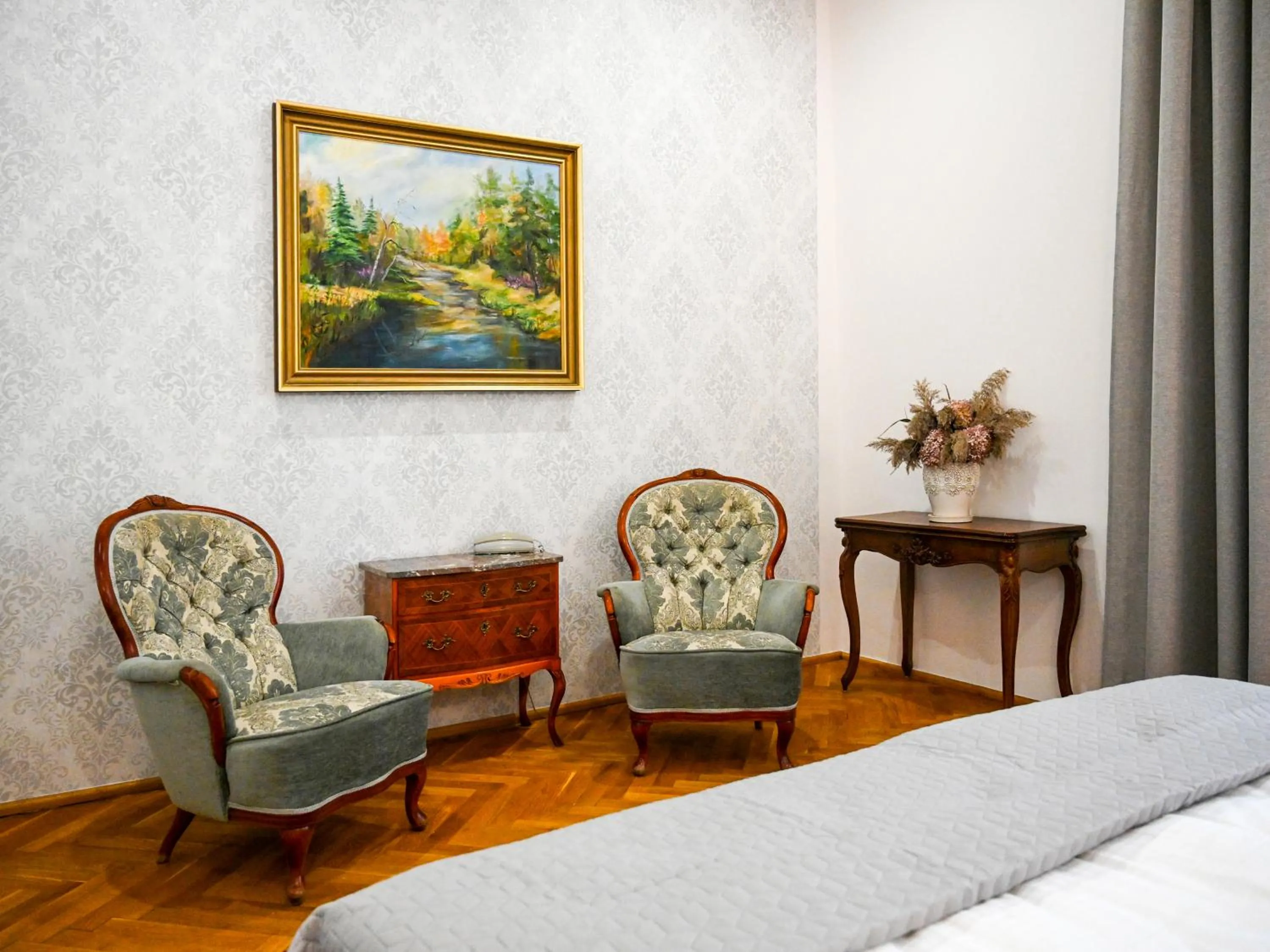 Living room, Bed in Zamek w Krokowej