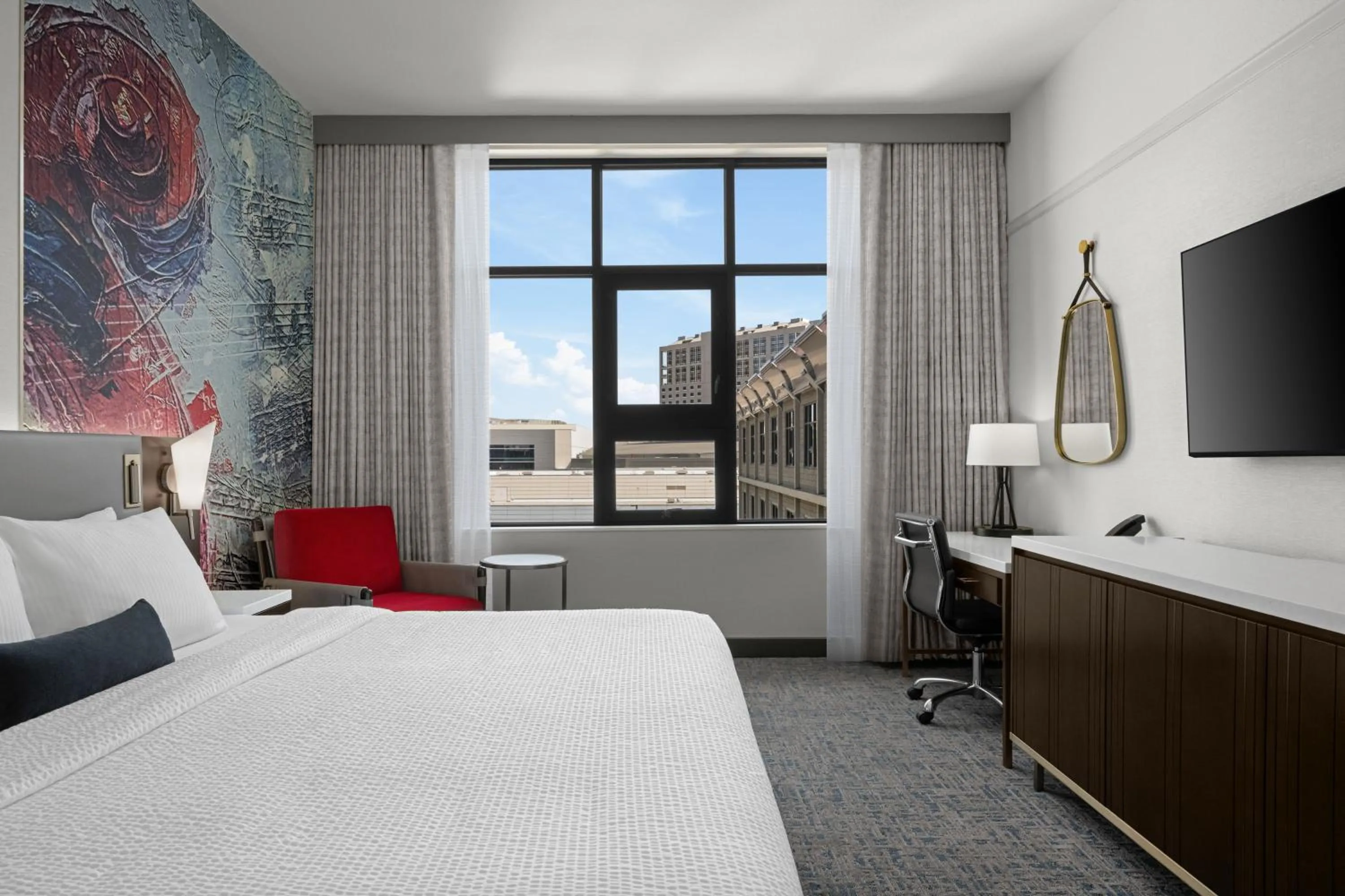 Bedroom, Bed in Hotel 43 Boise